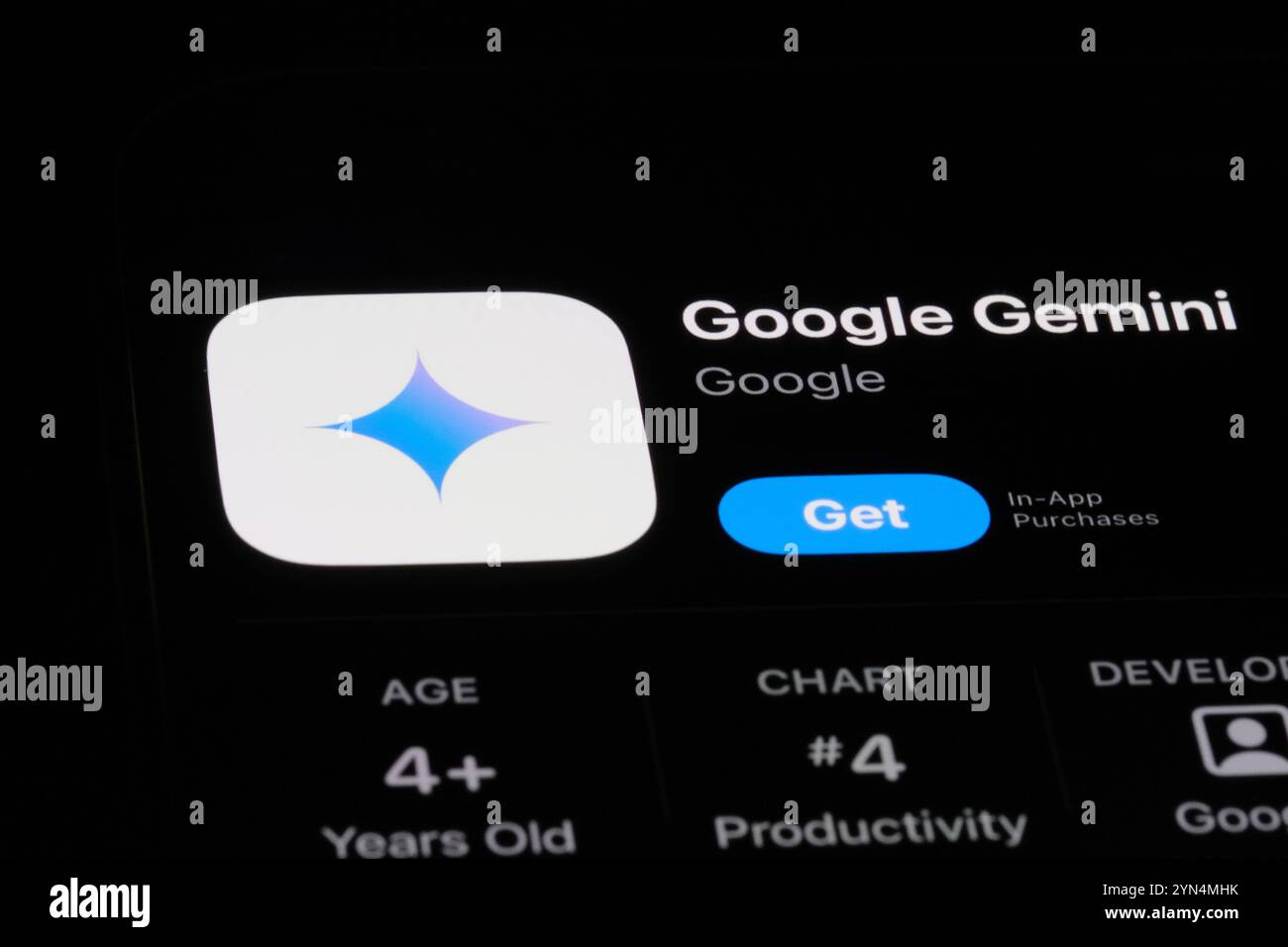 Icône de l'application Google Gemini. Application chatbot AI par Google Banque D'Images