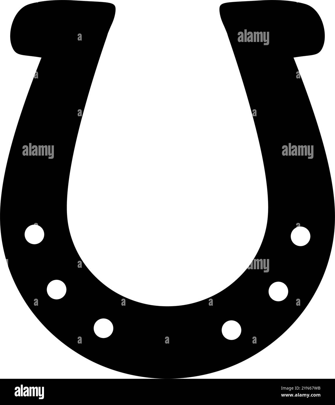 lucky horseshoe - icône vectorielle Illustration de Vecteur