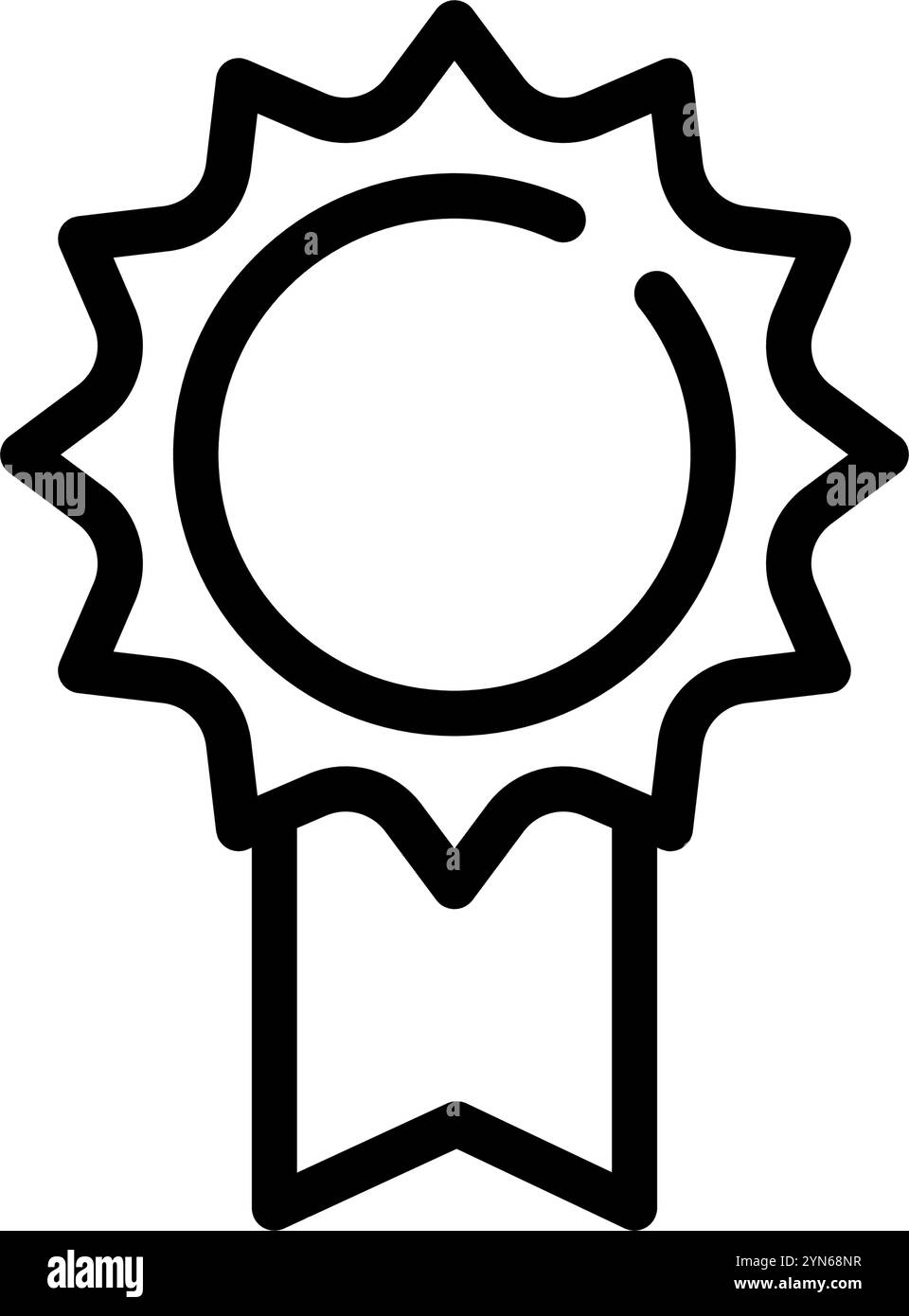 sceau avec ruban - icône vectorielle Illustration de Vecteur