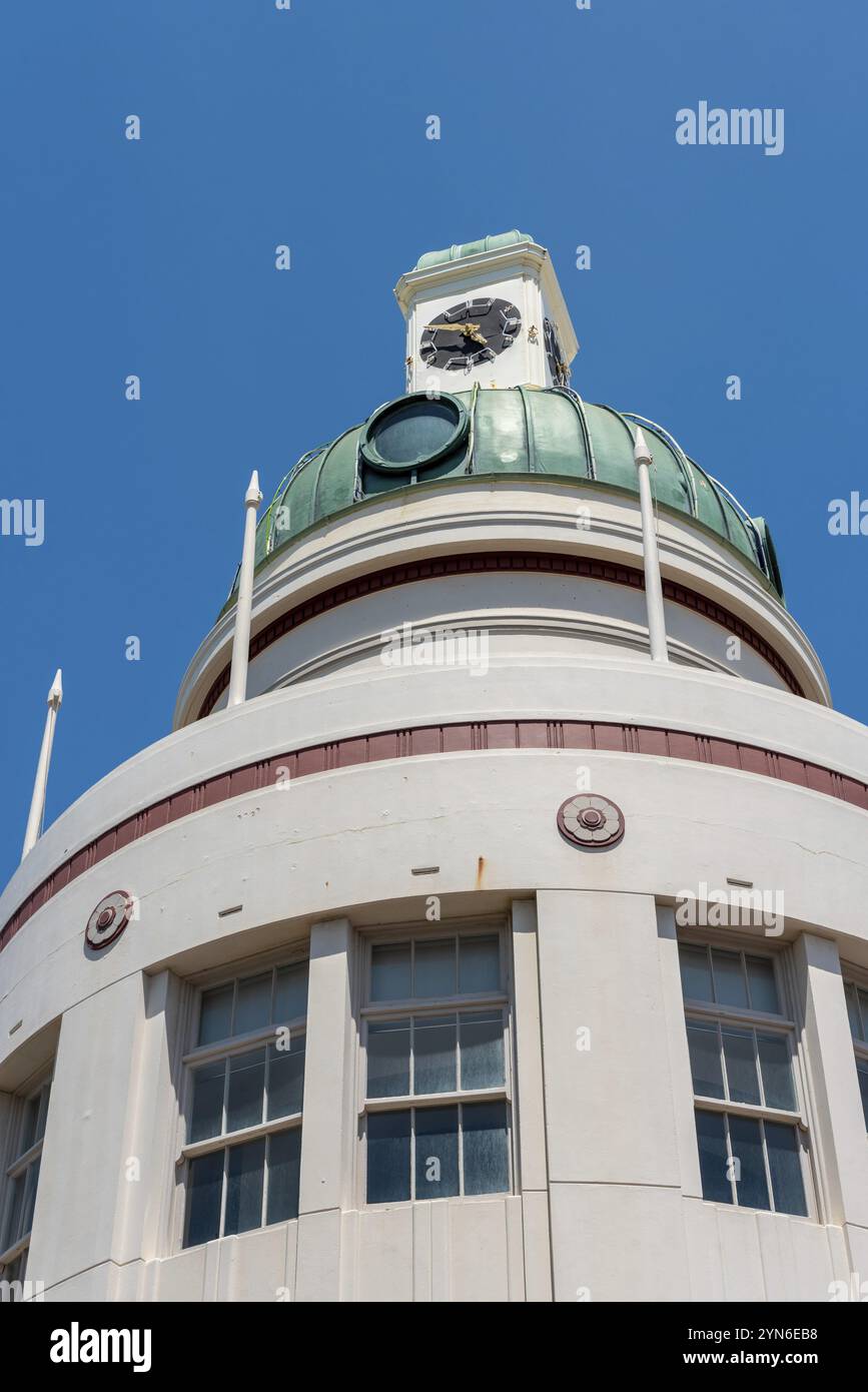 Le dôme du centre-ville de Napier, Île du Nord de la Nouvelle-Zélande Banque D'Images