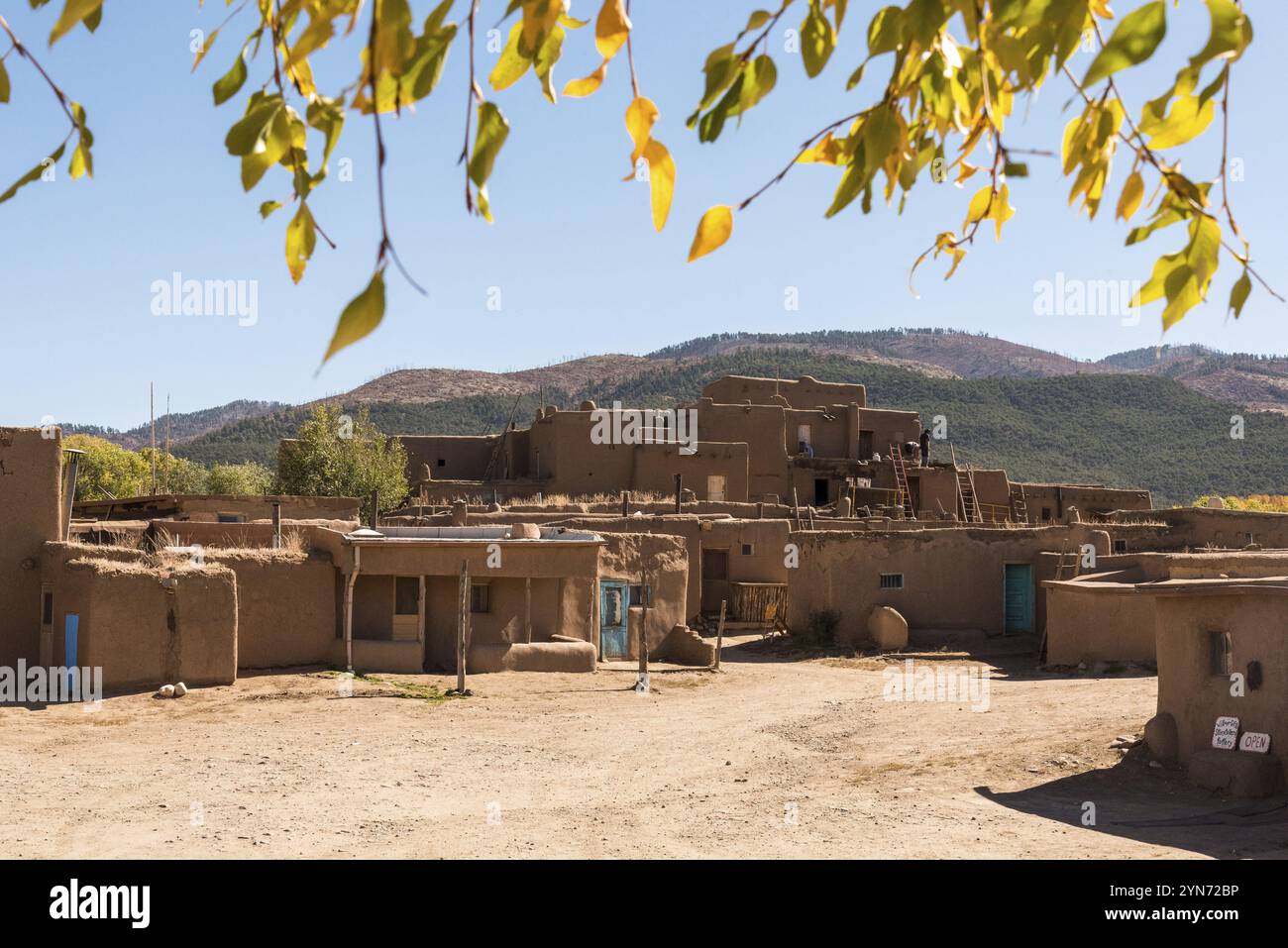 Pittoresque village Taos Pueblo au Nouveau-Mexique, États-Unis, Amérique du Nord Banque D'Images