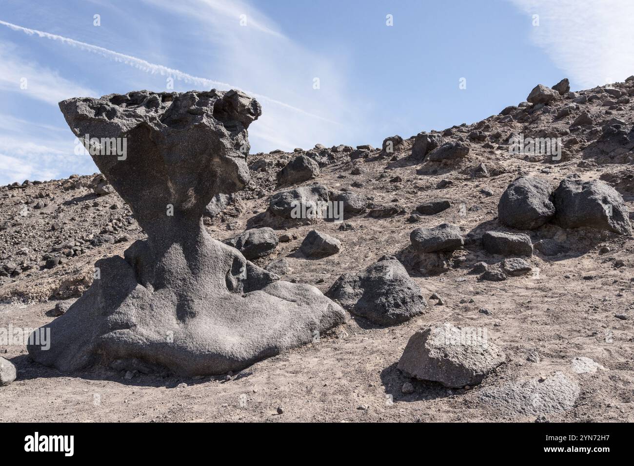 Célèbre Mushroom Rock dans la Vallée de la mort, États-Unis, Amérique du Nord Banque D'Images