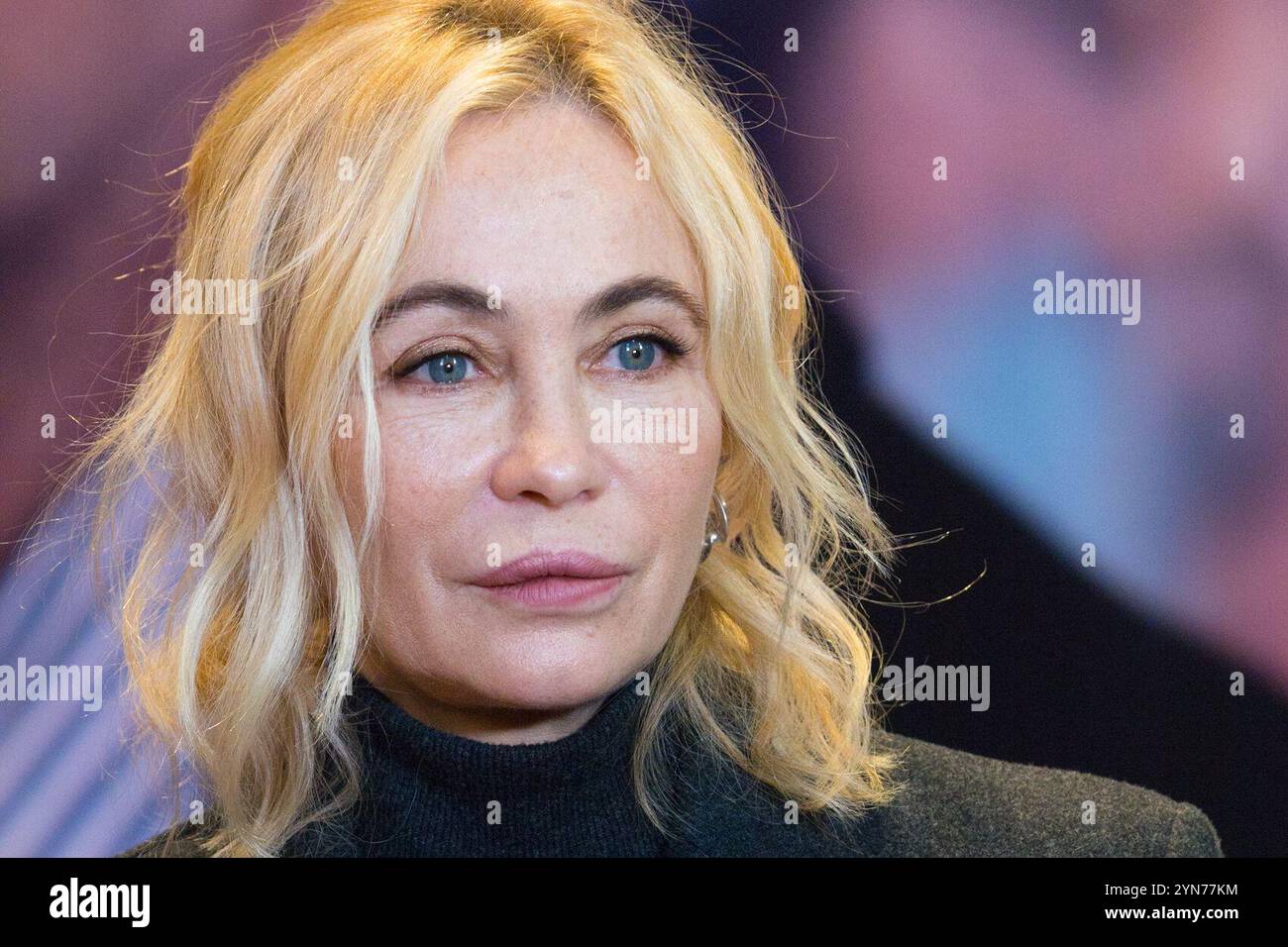 Turin, Italie. 24 novembre 2024. L'actrice française Emmanuelle Béart est invitée du Torino film Festival 2024 crédit : Marco Destefanis/Alamy Live News Banque D'Images