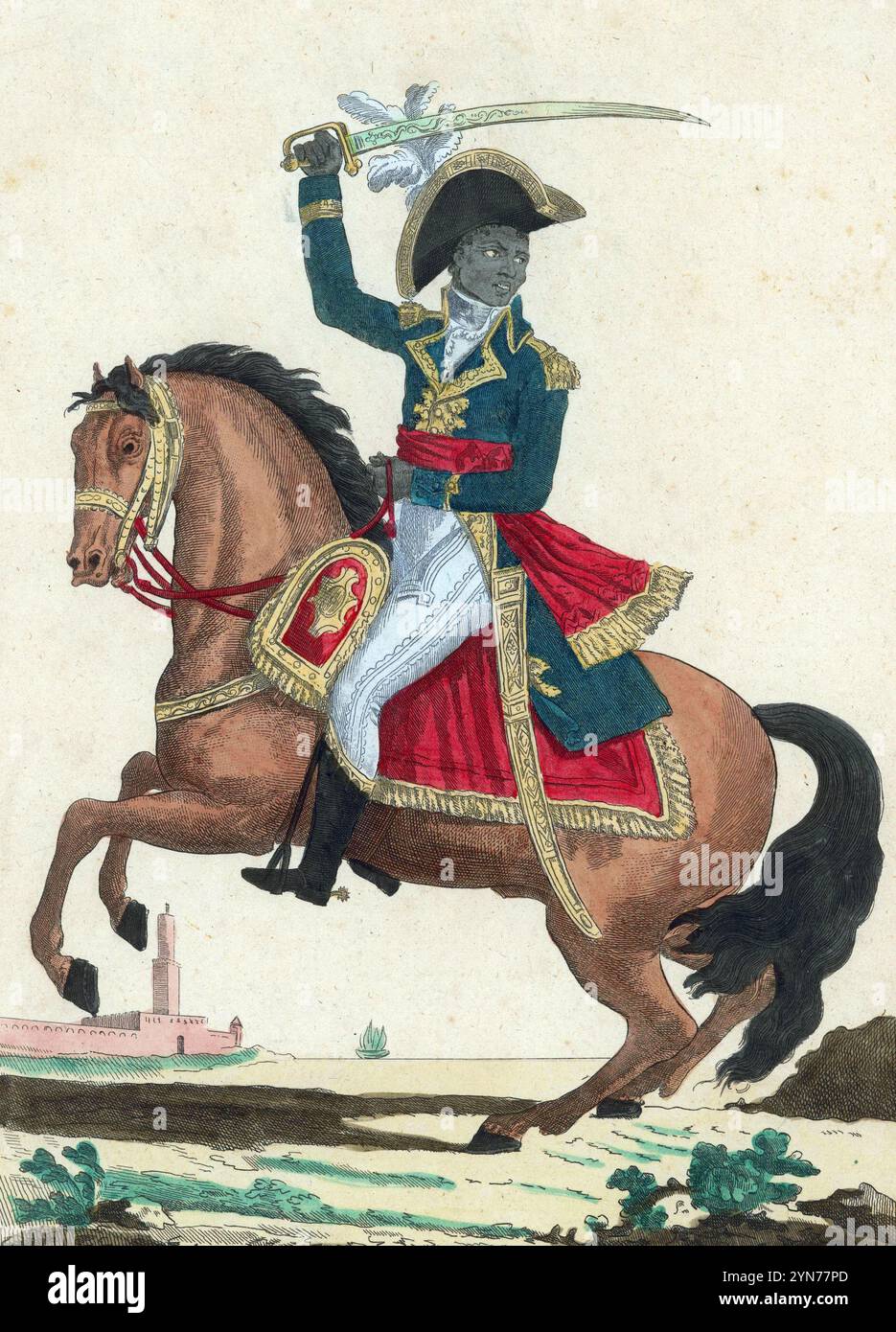 Toussaint Louverture, François-Dominique Toussaint Louverture (1743 – 1803), général haïtien et éminent leader de la Révolution haïtienne. Banque D'Images