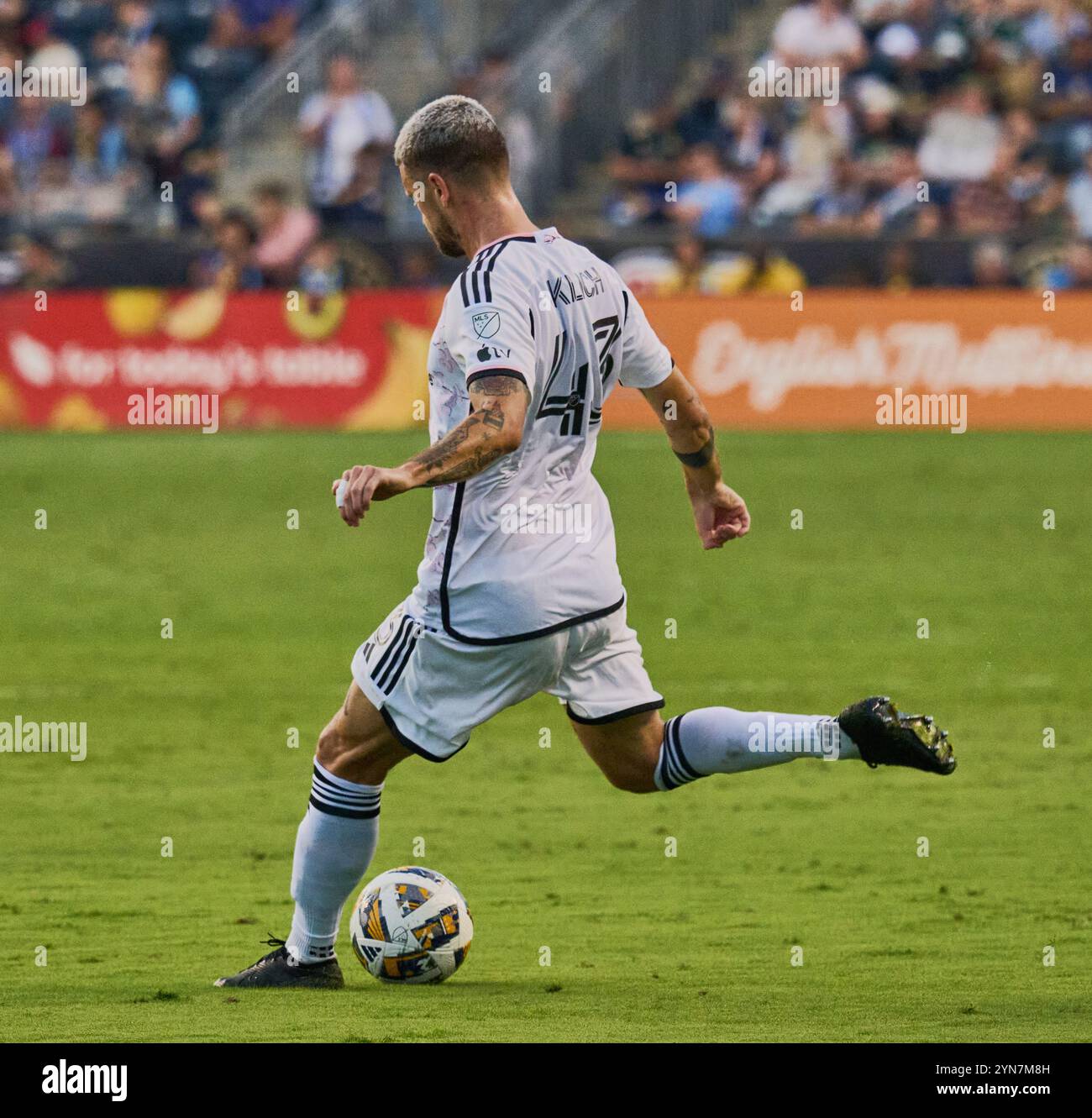 CHESTER, PA, États-Unis - 22 SEPTEMBRE 2024 : MLS match entre Philadelphia Union et D.C. United à Subaru Park. ***USAGE ÉDITORIAL SEULEMENT*** Banque D'Images