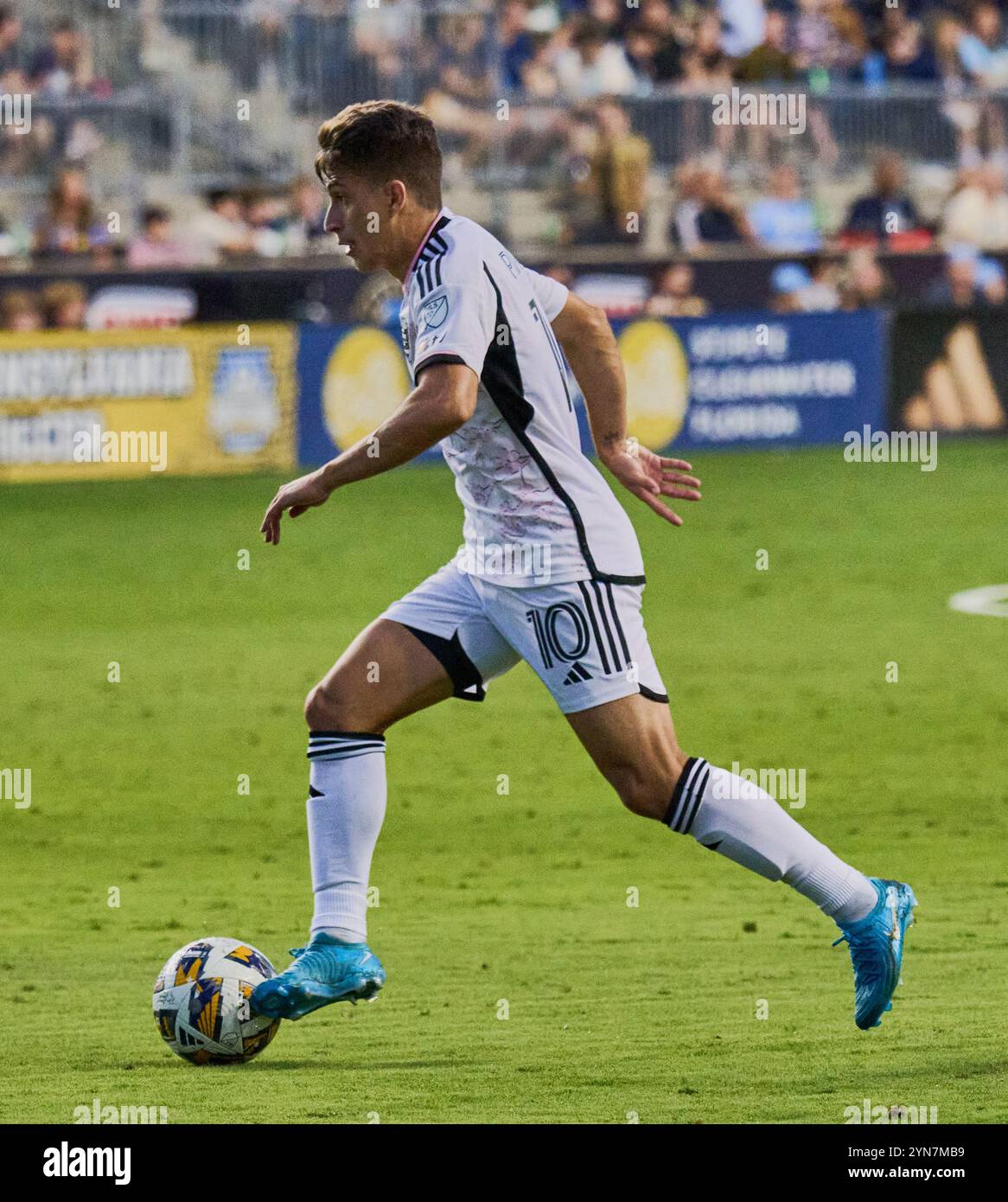 CHESTER, PA, États-Unis - 22 SEPTEMBRE 2024 : MLS match entre Philadelphia Union et D.C. United à Subaru Park. ***USAGE ÉDITORIAL SEULEMENT*** Banque D'Images