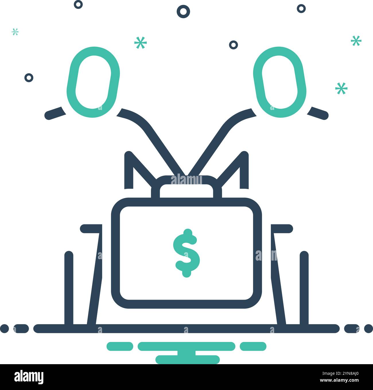 Icône pour corrompre, pot-de-vin Illustration de Vecteur