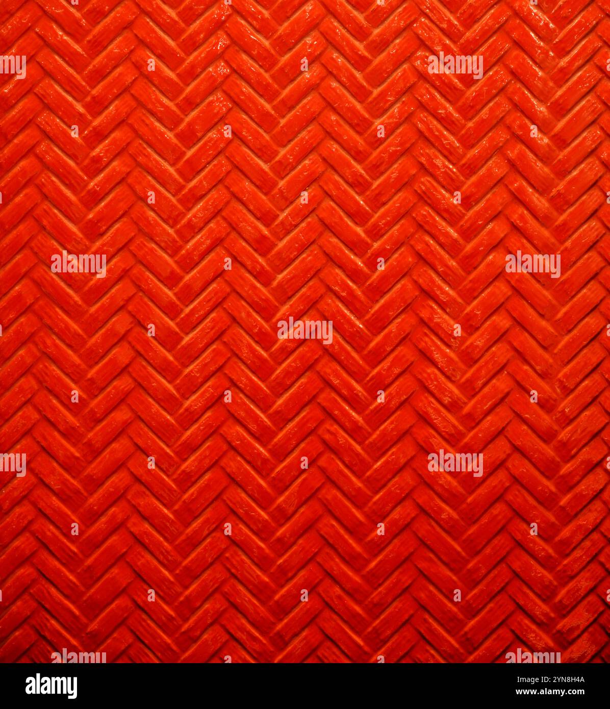 Fond rouge de motif de matériau de bambou Banque D'Images
