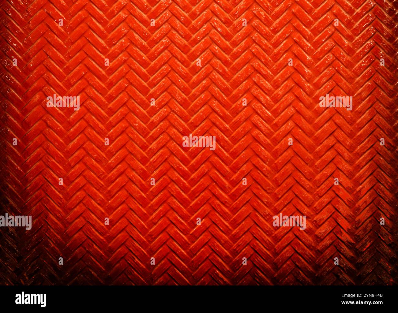 Fond rouge de motif de matériau de bambou Banque D'Images