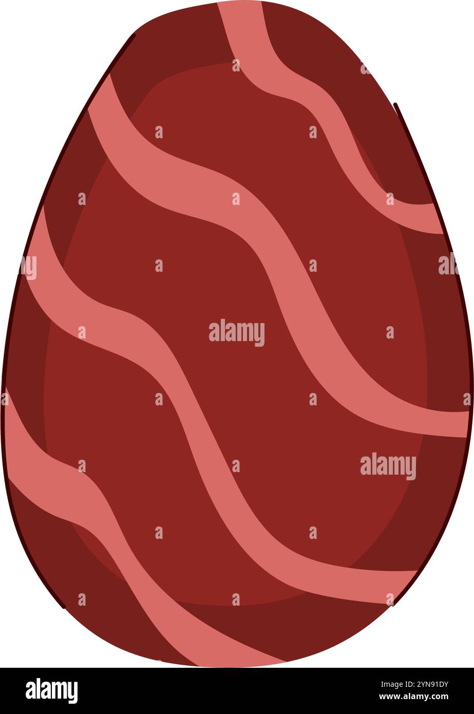 illustration vectorielle de dessin animé d'oeuf de chocolat riche Illustration de Vecteur