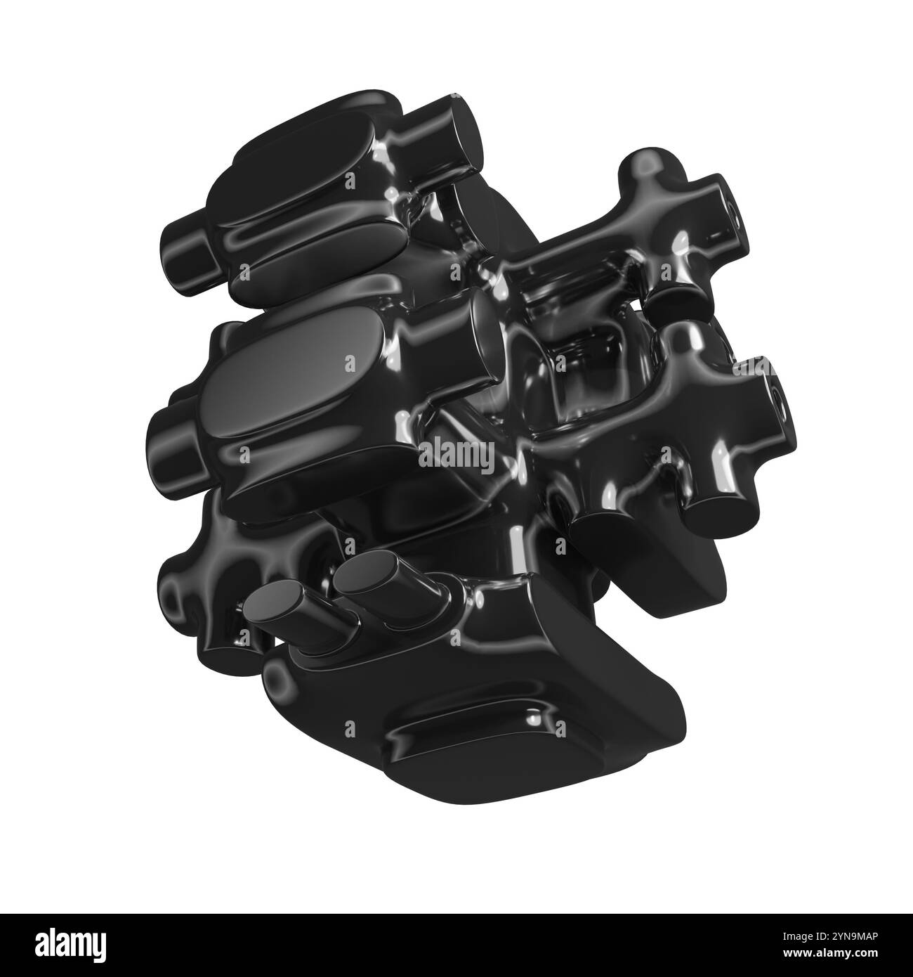 Objet 3D abstrait Banque D'Images