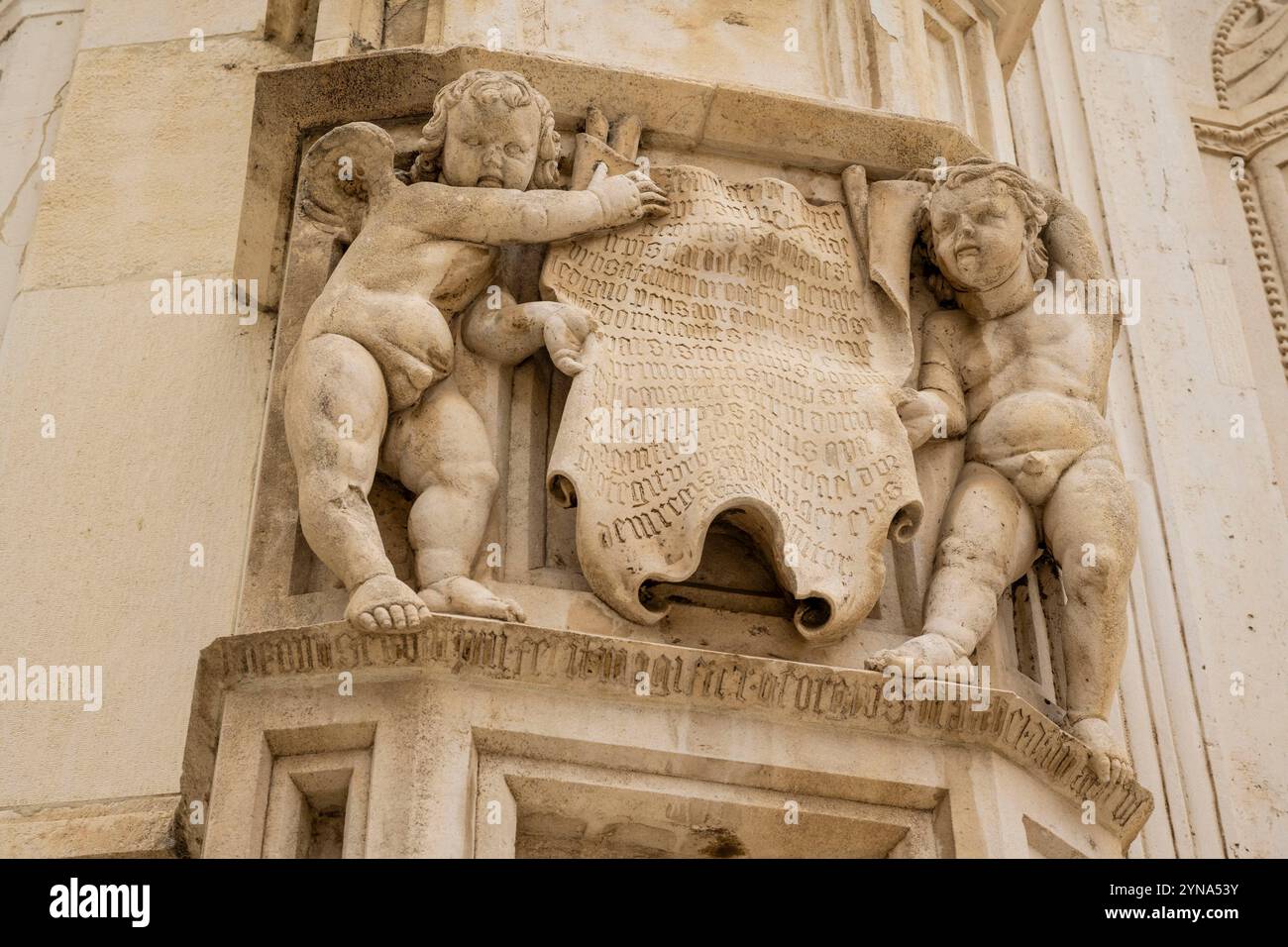Croatie, Dalmatie, comté de Sibenik-Knin, côte dalmate, Sibenik, la cathédrale James, classée au patrimoine mondial de l'UNESCO Banque D'Images