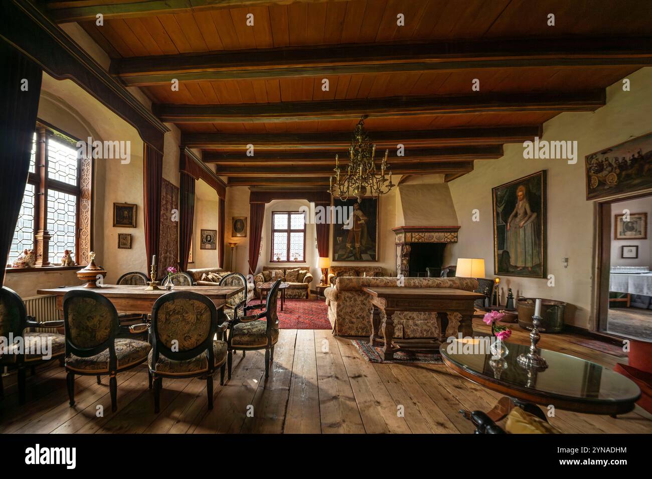 Danemark, Fiona, archipel de Fiona Sud Géoparc UNESCO, Gudme, Château de Broholm Banque D'Images Danemark, Fiona, archipel de Fiona Sud Géoparc UNESCO, Gudme, Château de Broholm Banque D'Images