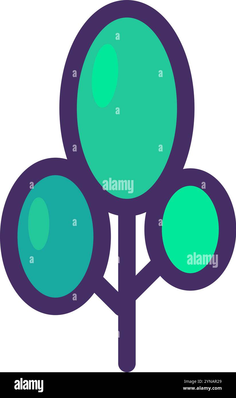 Pratique mondiale de l'icône de concept de traitement des déchets de papier. Recyclage des déchets de papier et de carton idée semi plat illustration. Sauver des arbres et bénéficier de Illustration de Vecteur