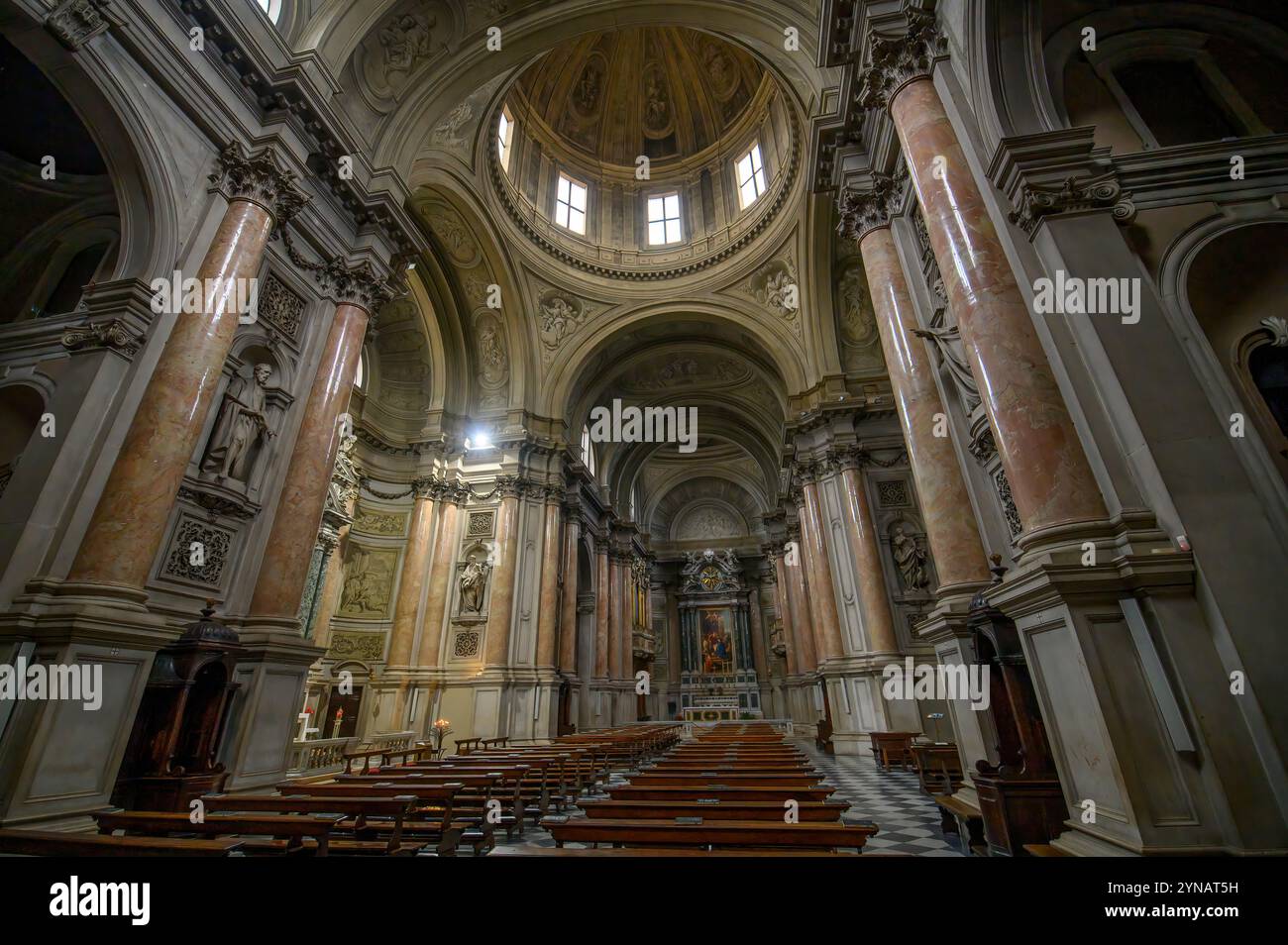 Brescia, Italie. Intérieur de l'église Santa Maria della Pace ou Sainte Marie de la paix Banque D'Images