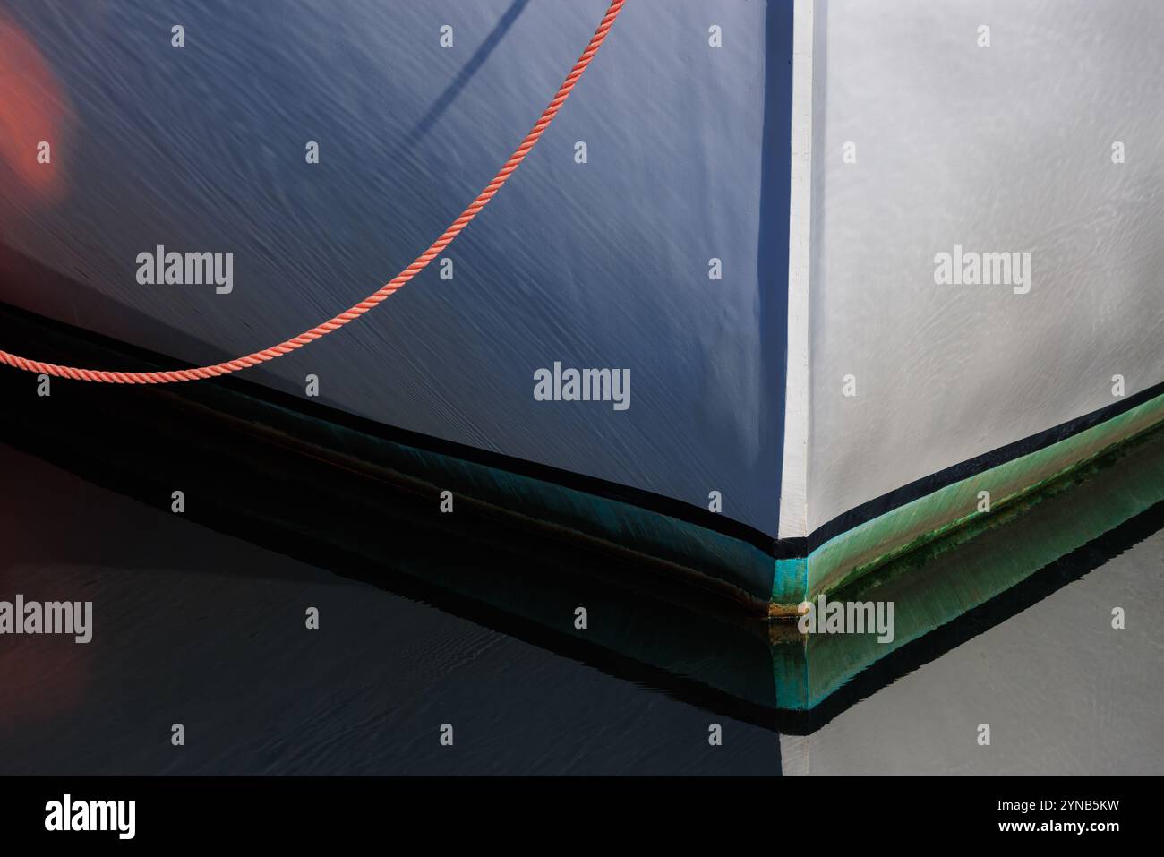 Image de la quille d'un bateau. Banque D'Images