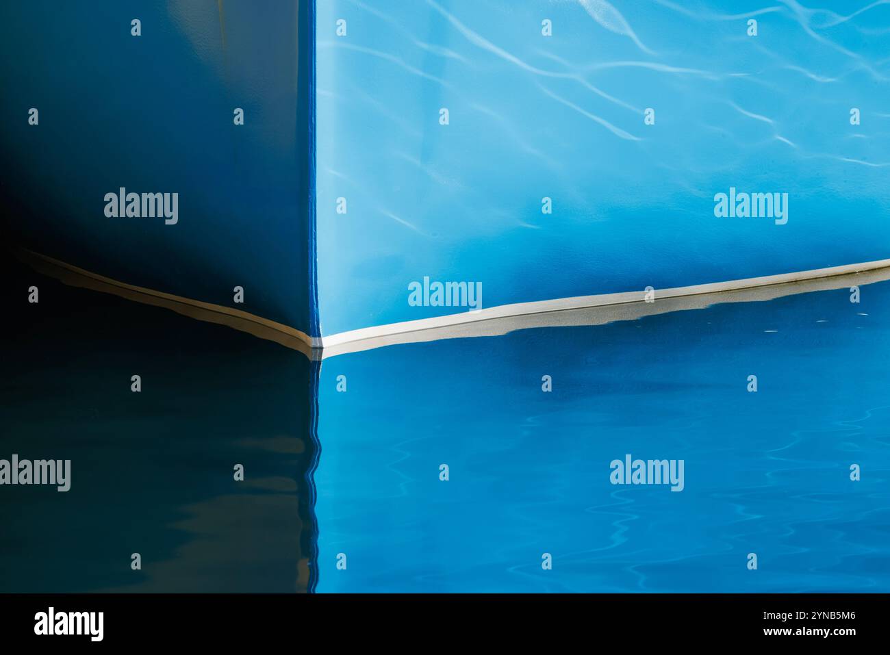 Image de la quille d'un bateau. Banque D'Images