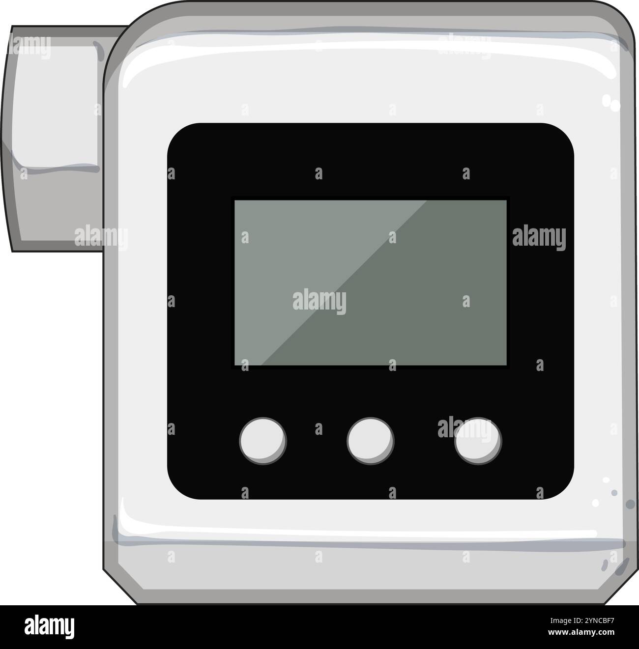 illustration vectorielle de dessin animé de spiromètre respiratoire Illustration de Vecteur