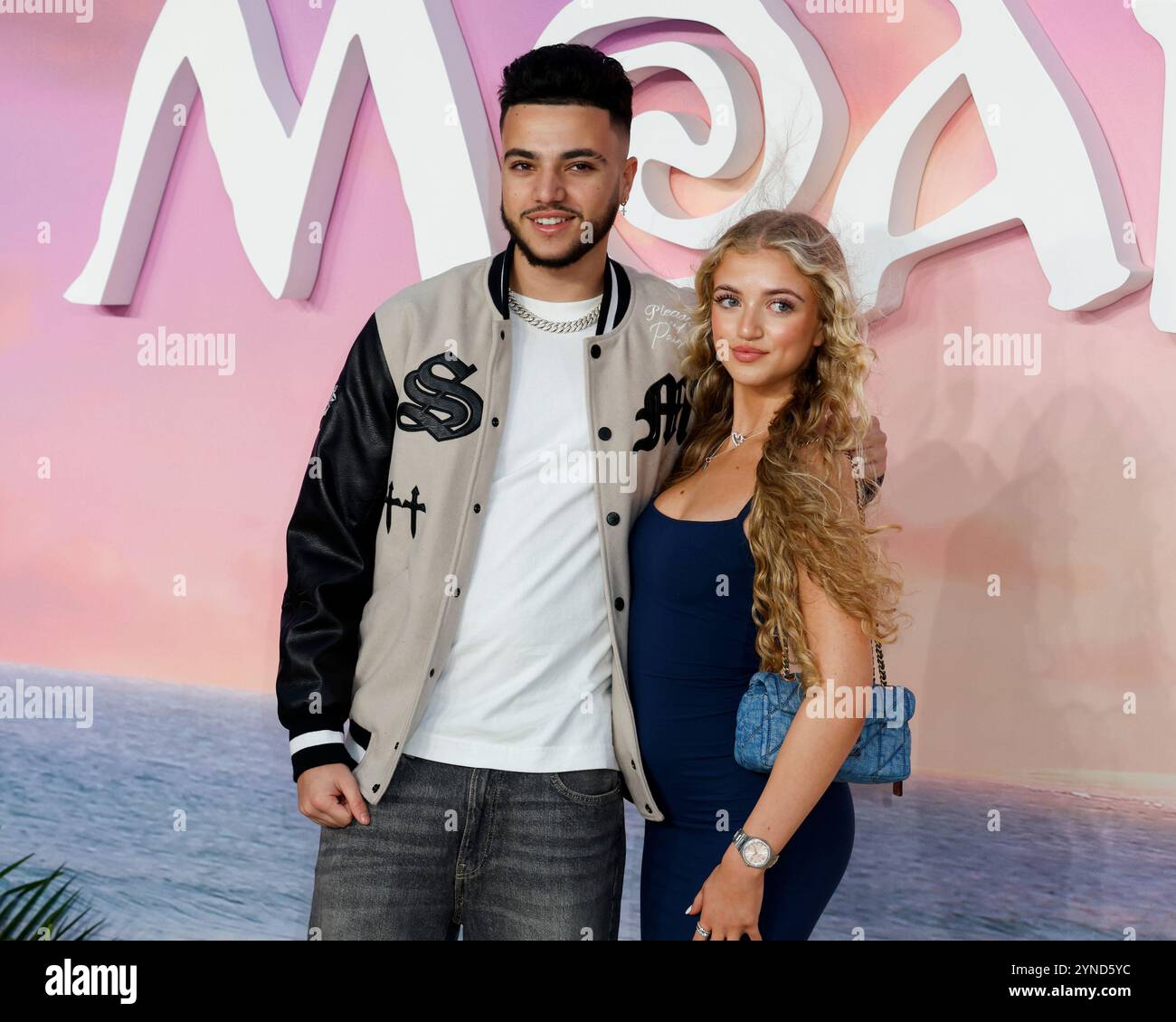 Londres, Royaume-Uni. 24 novembre 2024. Junior Andre et Princess Andre assistent à la première de Moana 2 UK au Cineworld de Leicester Square, Londres. Crédit : SOPA images Limited/Alamy Live News Banque D'Images