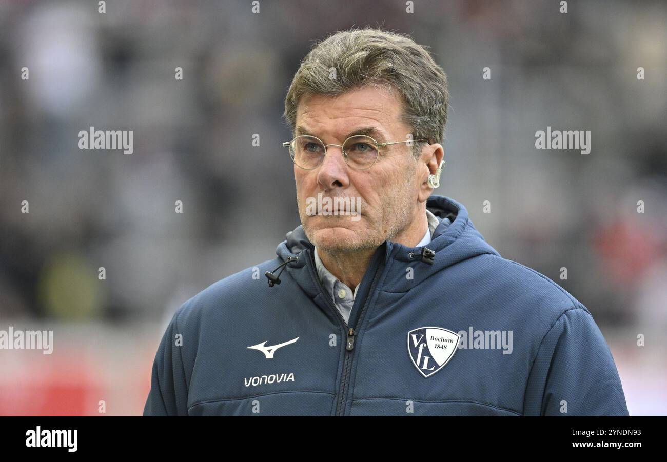 Coach Dieter Hecking VfL Bochum Boc, portrait, sourires, MHPArena, MHP Arena Stuttgart, Bade-Wuertemberg, Allemagne, Europe Banque D'Images