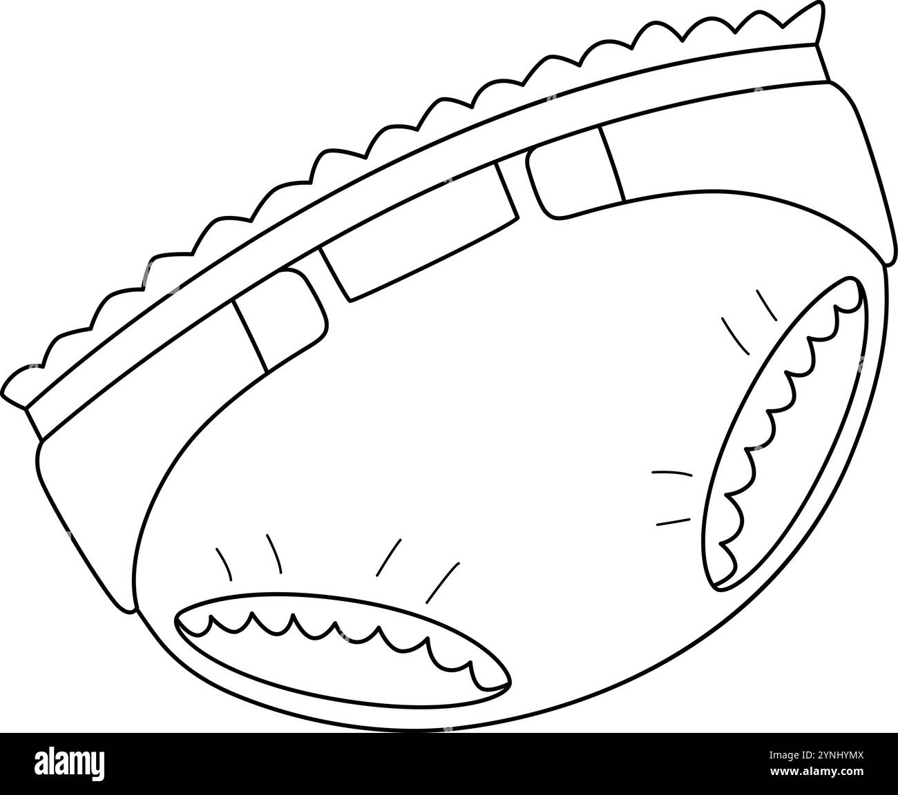 Baby Shower Baby Diape Isolated Coloring page Illustration de Vecteur
