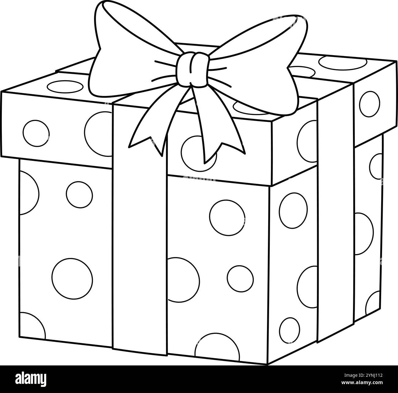 Baby Shower Gifts Solid Coloring page pour les enfants Illustration de Vecteur
