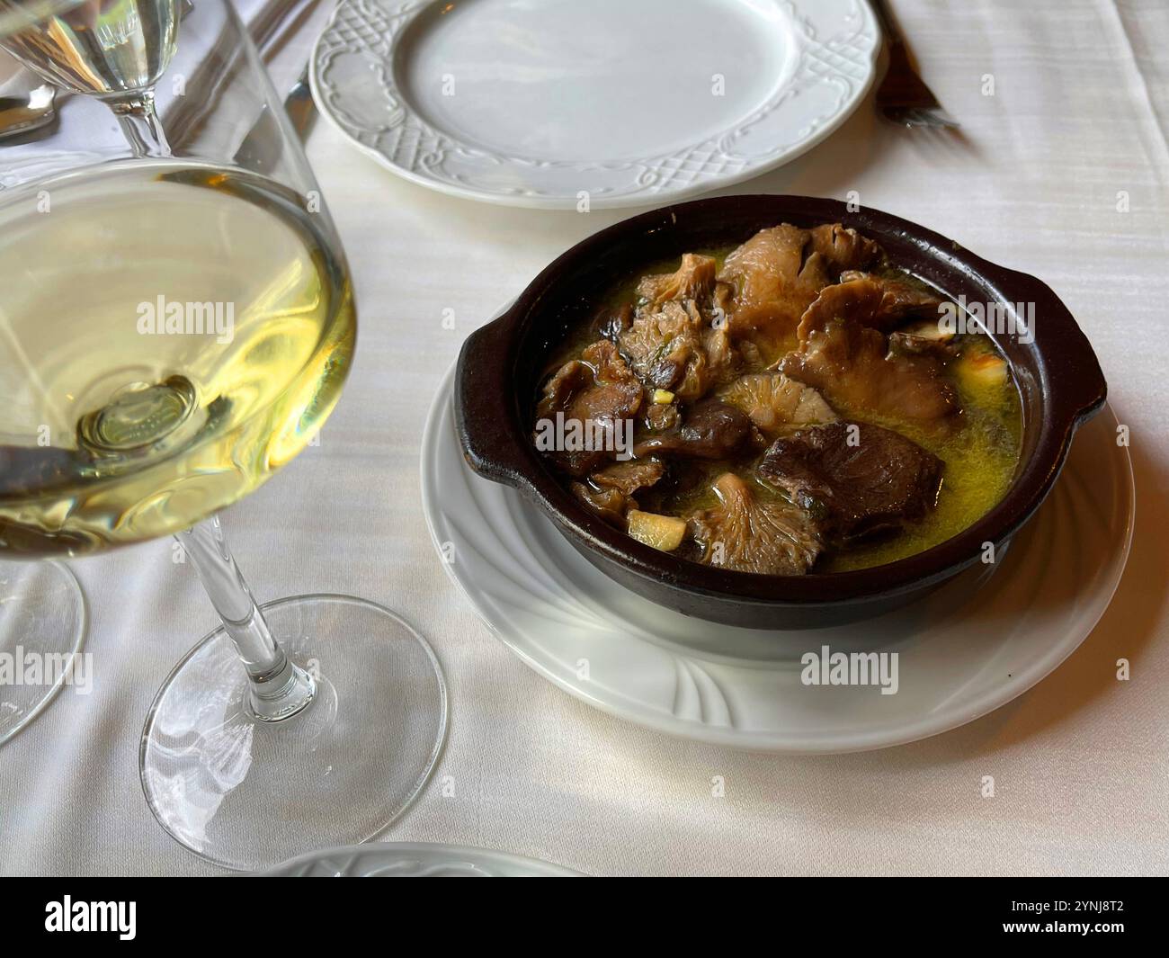 Ragoût de champignons. Espagne. Banque D'Images