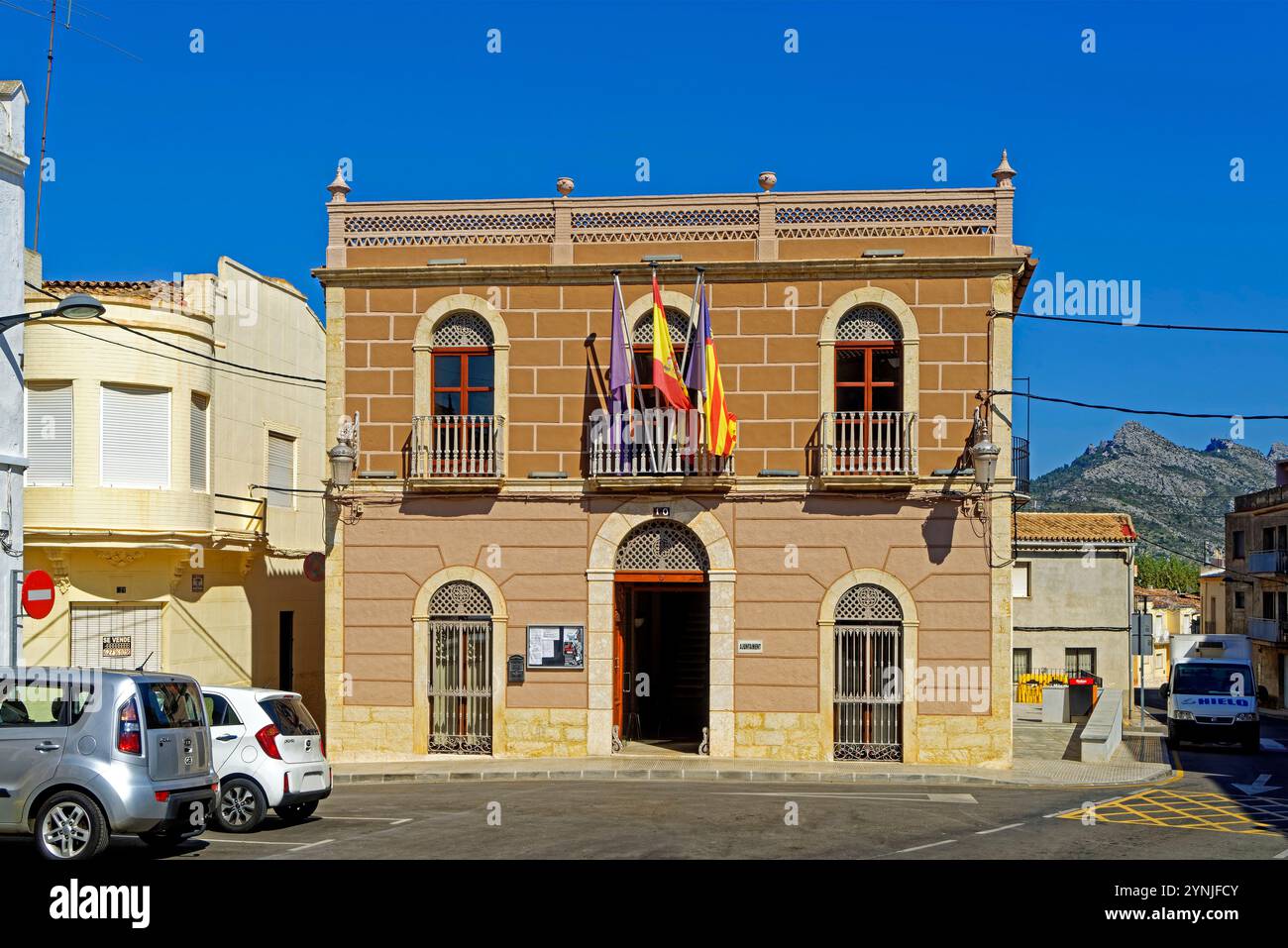 Rathaus, Ajuntament de Sagra Banque D'Images