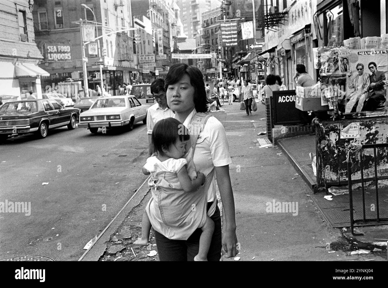 - États-Unis, New York, Chinatown (juillet 1985) - États-Unis, New York, Chinatown (Luglio 1985) Banque D'Images