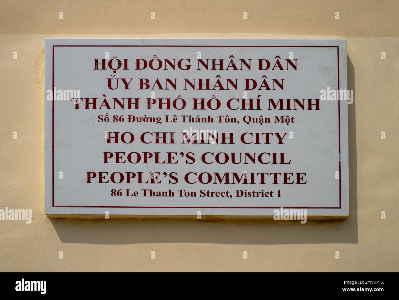 Ho Chi Minh City People Council People Committee, Thann le ton Street, HCMC Vietnam Banque D'Images