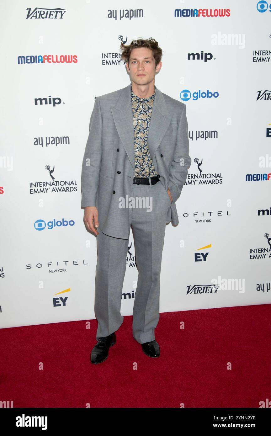 Damian Hardung BEI der Verleihung der 52. International Emmy Awards 2024 im New York Hilton Hotel. New York, 25.11.2024 *** Damian Hardung aux International Emmy Awards 2024 52 au New York Hilton Hotel New York, 25 11 2024 Foto:xB.xHinex/xFuturexImagex emmys ny 4111 Banque D'Images