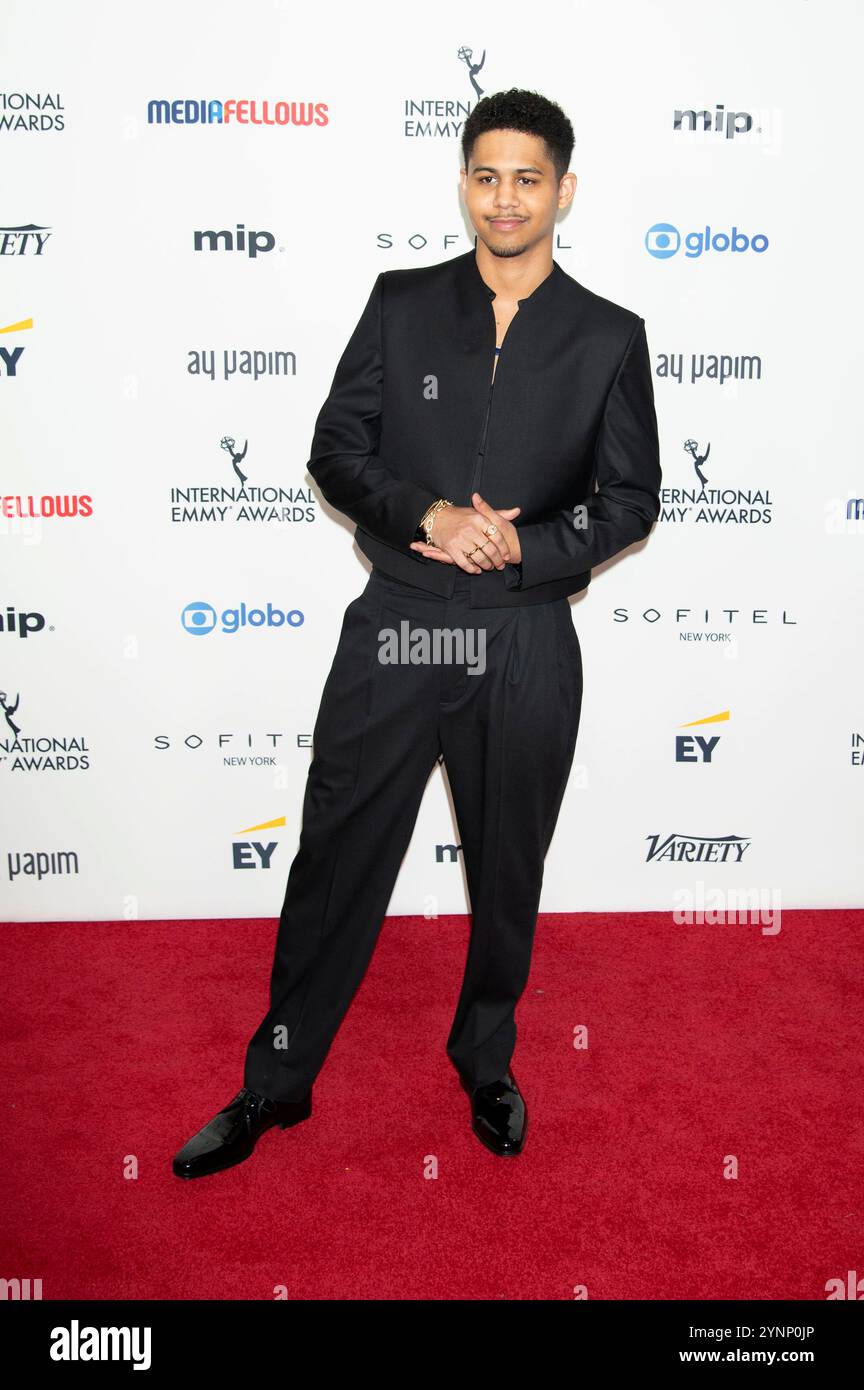 Rhenzy Feliz BEI der Verleihung der 52. International Emmy Awards 2024 im New York Hilton Hotel. New York, 25.11.2024 Banque D'Images