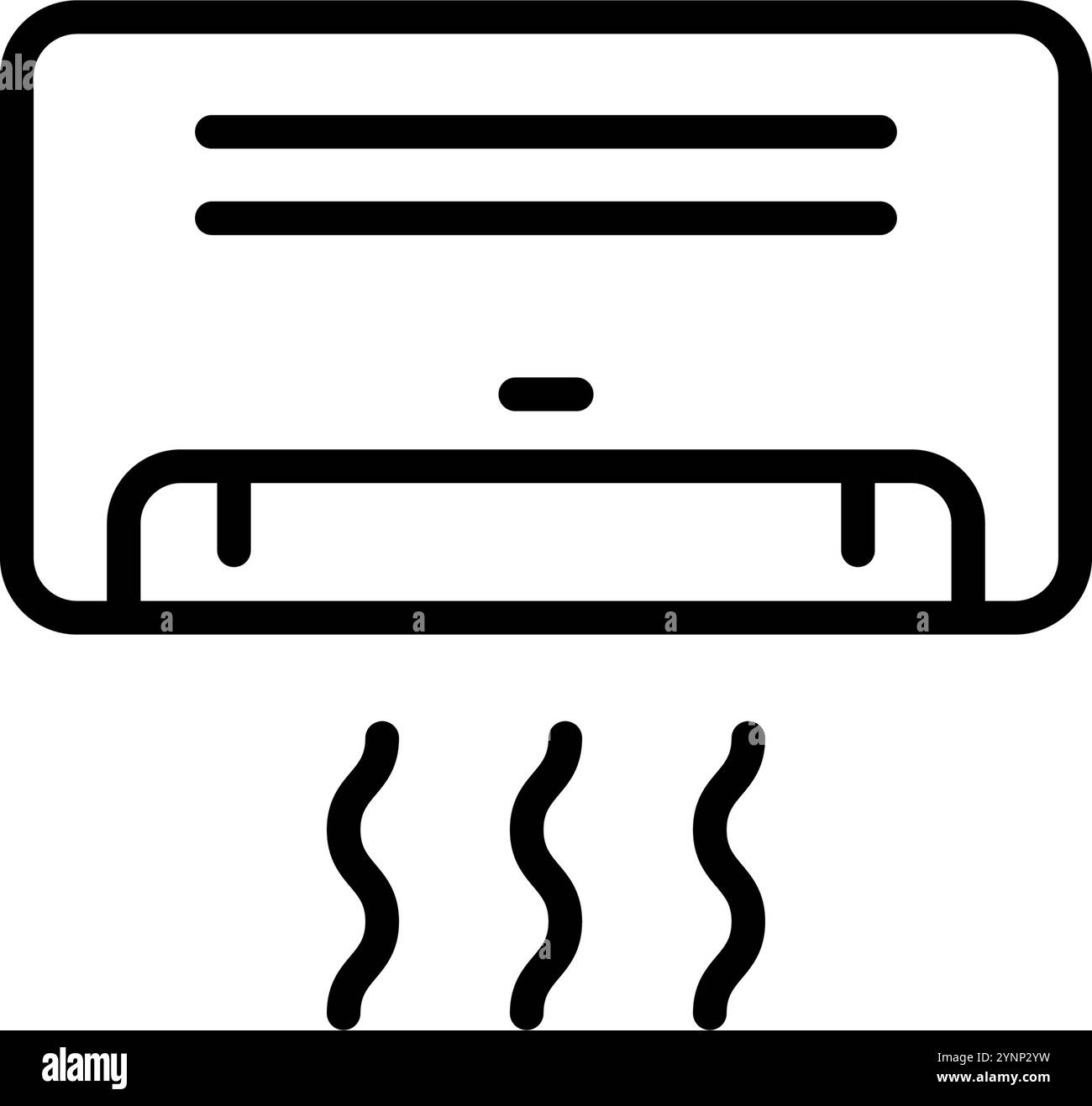 Icône du climatiseur. Appareil électroménager. EQUIPEMENT électrique. Icône de ligne vectorielle pour votre site Web, mobile, présentation et conception de logo Illustration de Vecteur