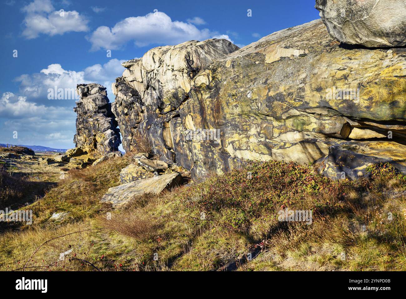 Une photo du mur du diable en Allemagne Banque D'Images