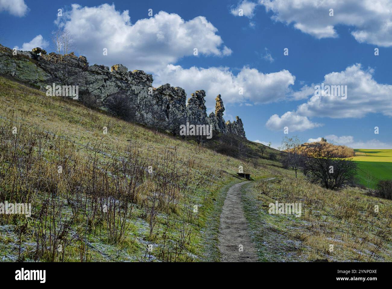 Une photo du mur du diable en Allemagne Banque D'Images