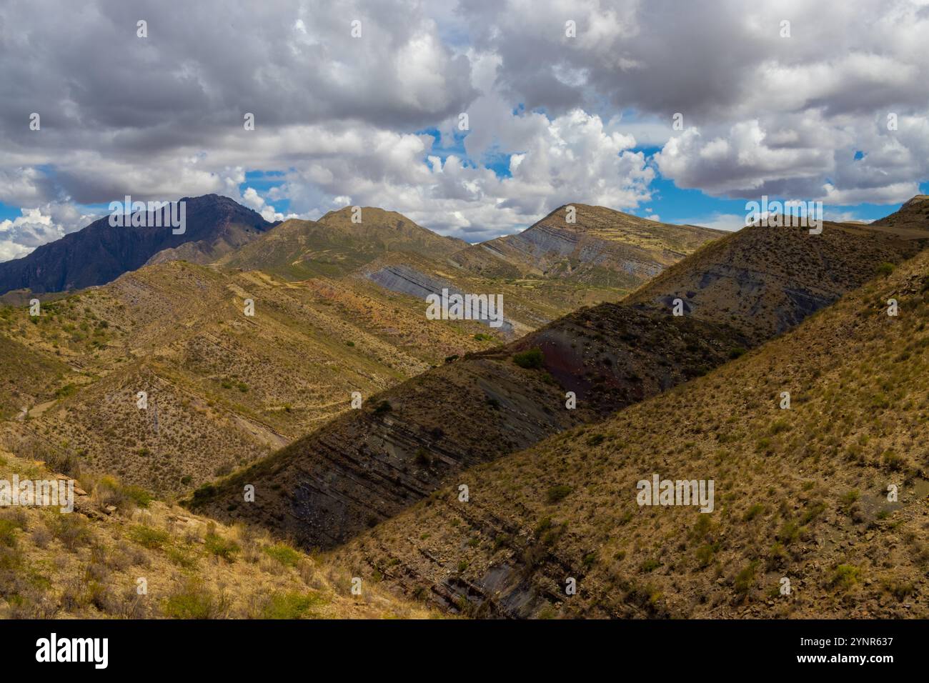 Des paysages époustouflants sur la randonnée du cratère de Maragua, près de sucre, Bolivie Banque D'Images