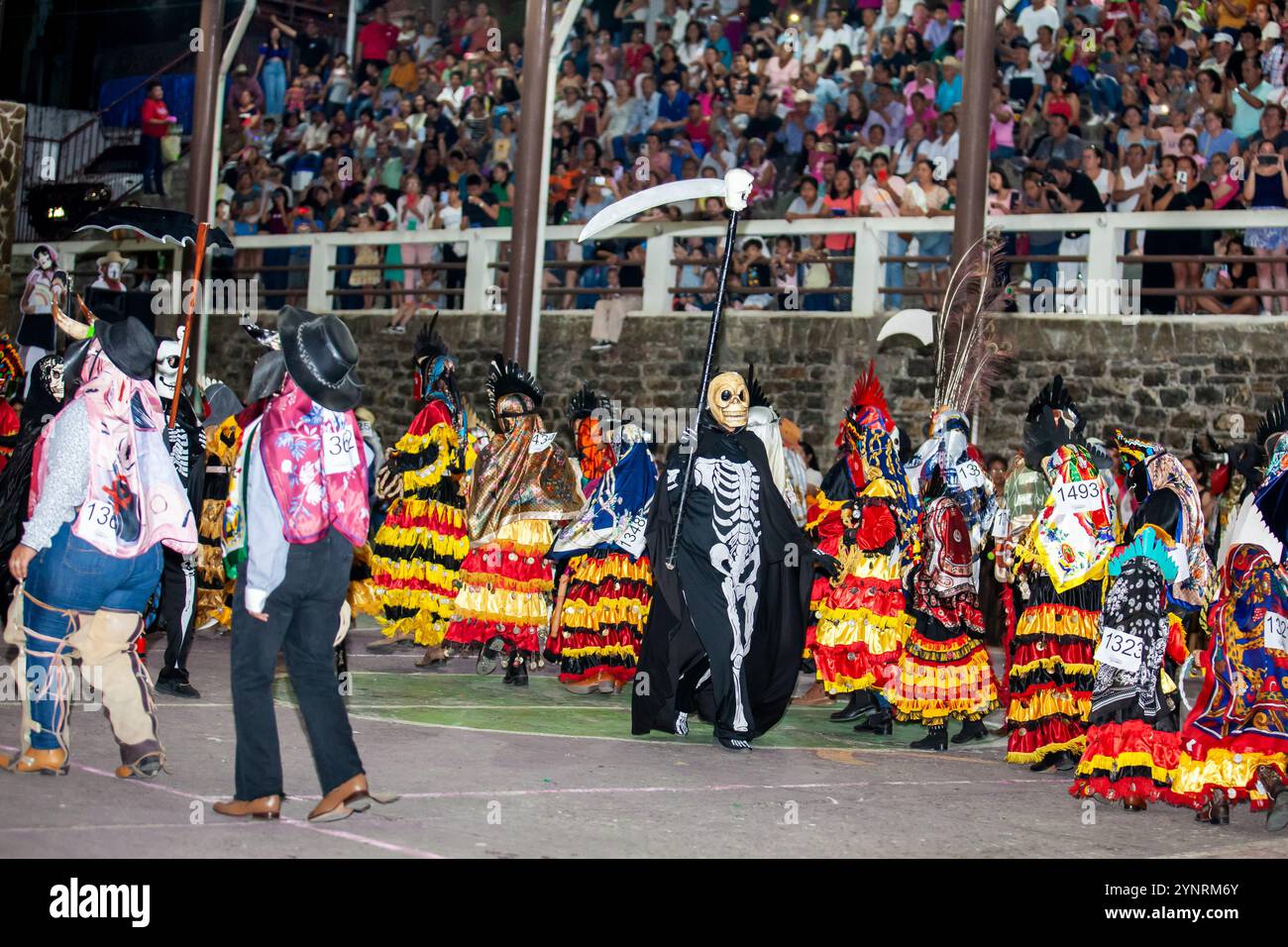 San Martin Chalchicuautla, San Luis Potosi, Mexique – 1er novembre 2024 : célébration traditionnelle du Xantolo dans la ville de San Martin Chalchicuautla Banque D'Images