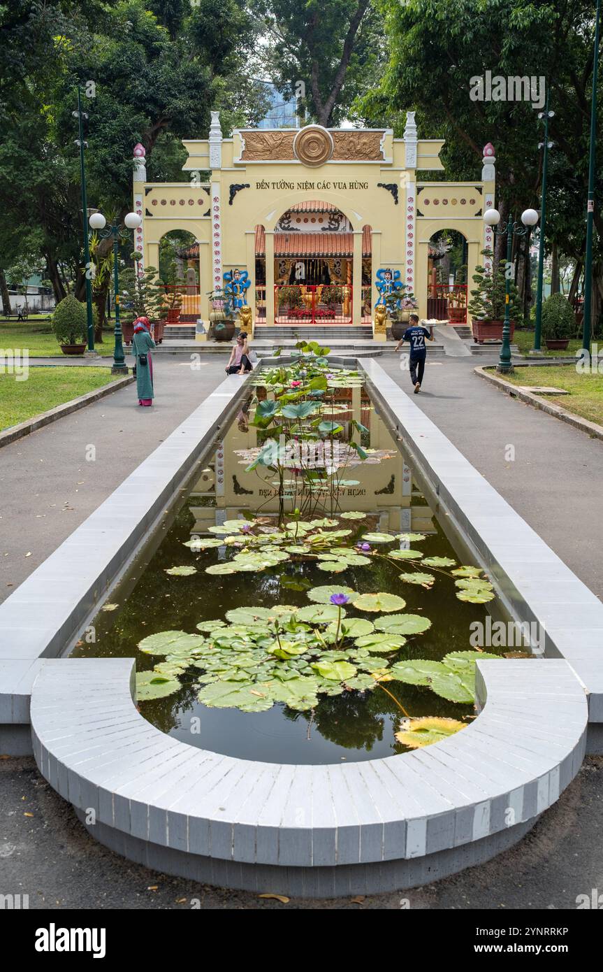 Temple des Hung Kings Monument Shrine à Tao Dan Park Ho Chi Minh ville Vietnam Banque D'Images