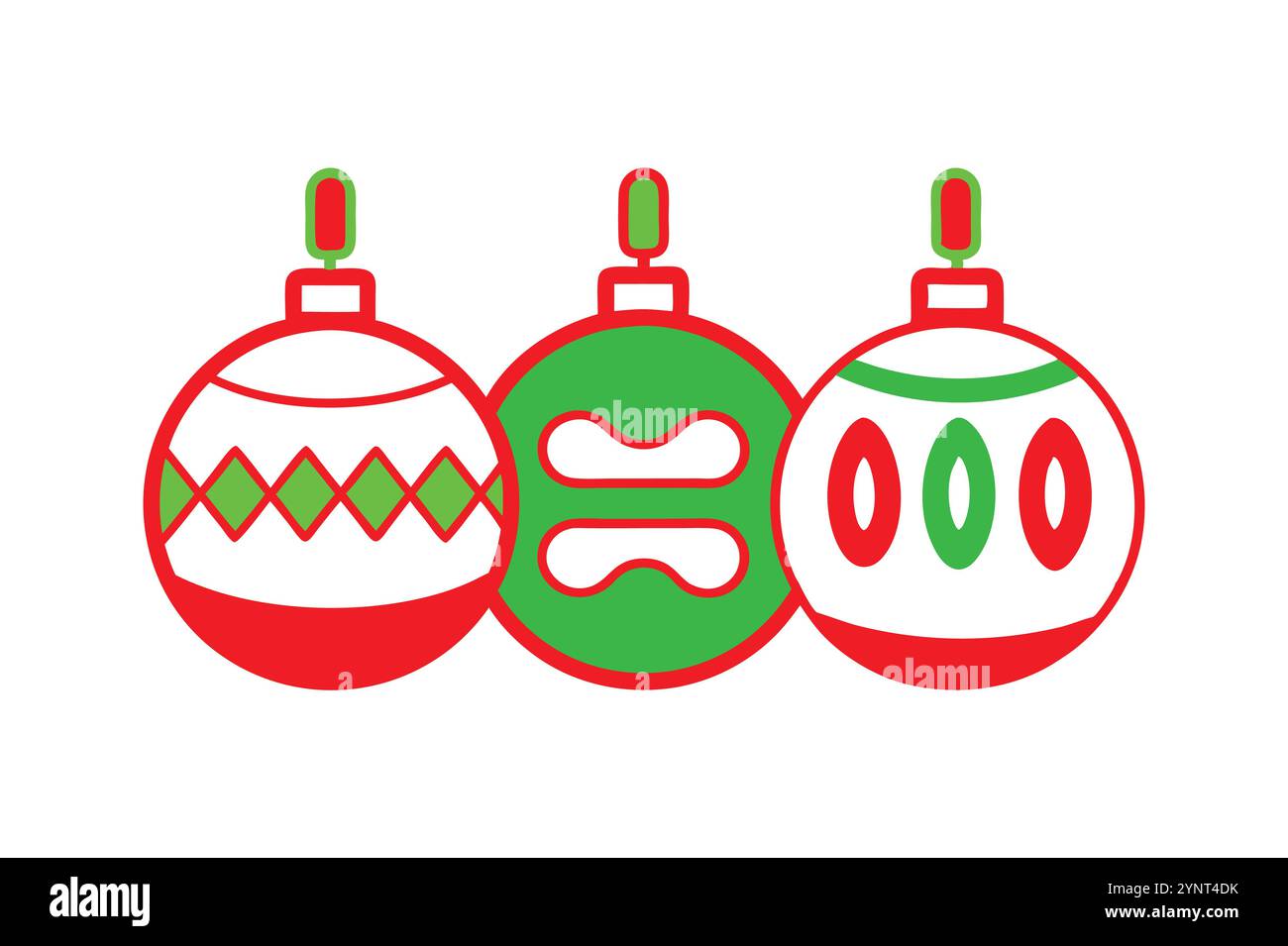 Illustration vectorielle d'ornement d'événement de Noël Illustration de Vecteur