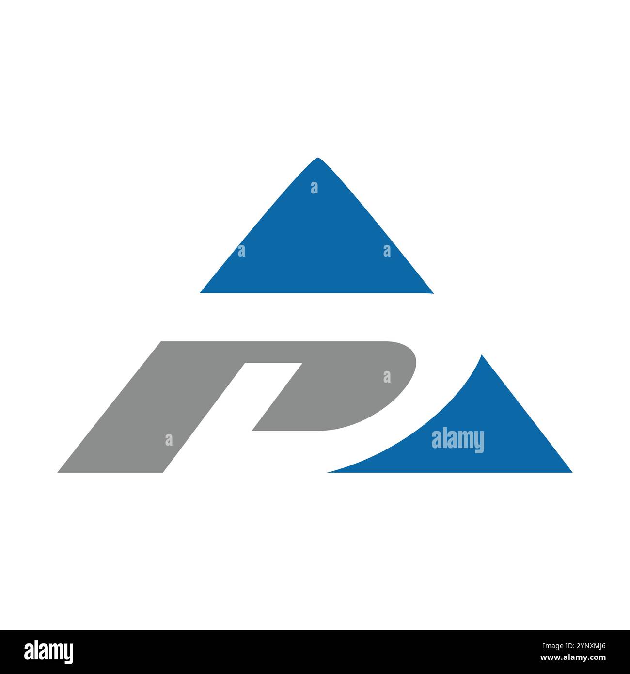 modèle de conception de logo d'icône d'annonce de lettre initiale Illustration de Vecteur