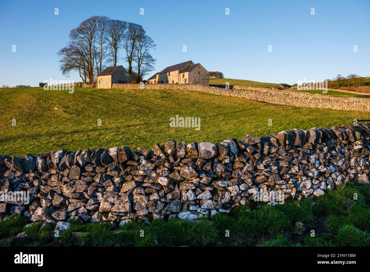 Une grange rénovée près de Biggin, Peak District National Park, Derbyshire Banque D'Images