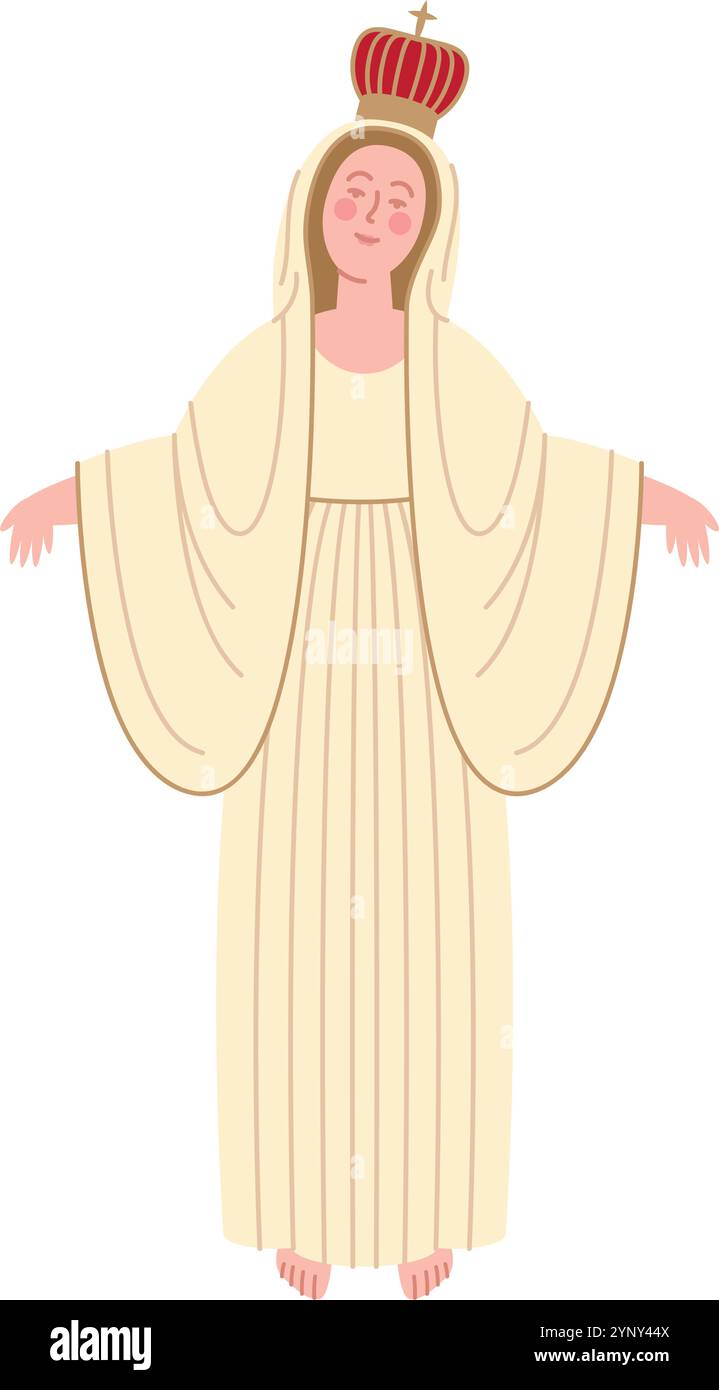 vierge marie de fatima Illustration de Vecteur