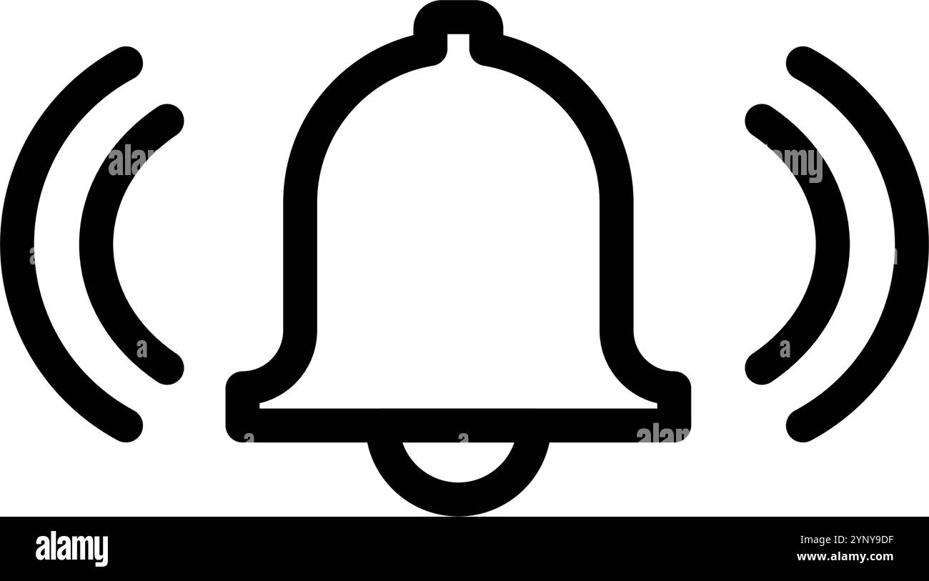 icône de cloche vectorielle Illustration de Vecteur