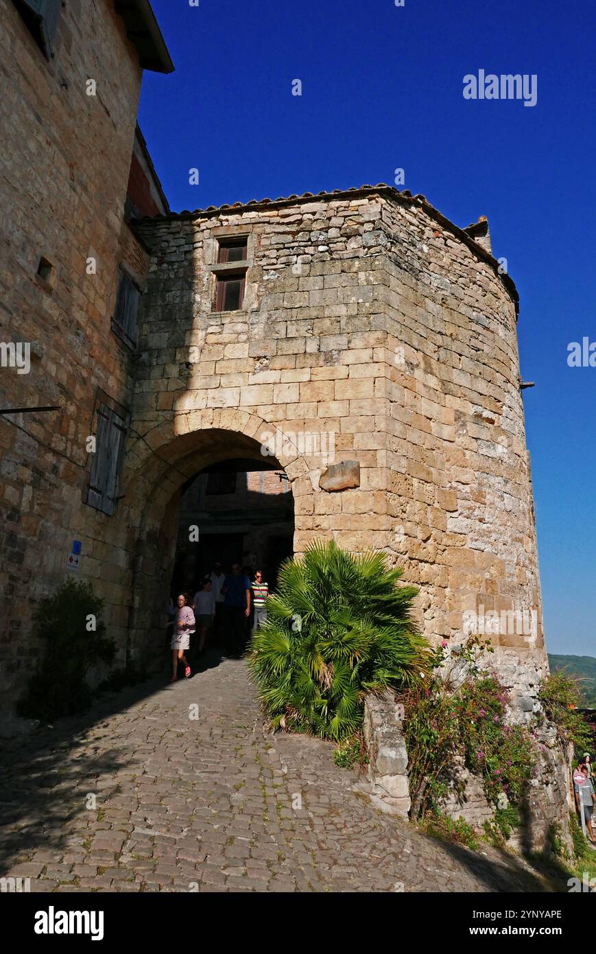 Porte du vainqueur, cordes -sur-ciel, Tarn, Occitanie, France, Europe Banque D'Images