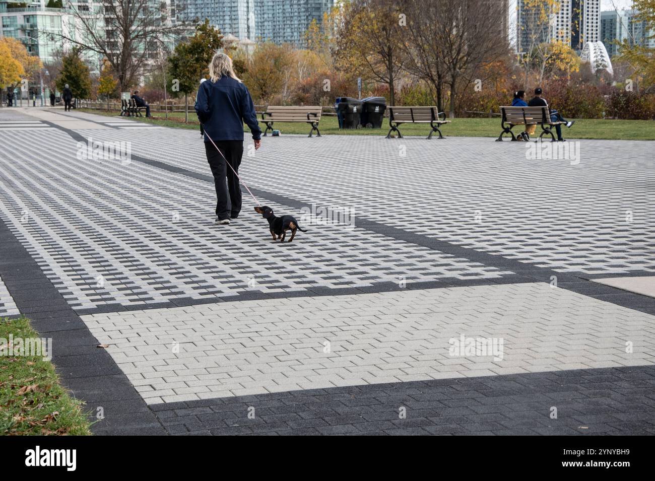 Chemin au Humber Bay Park East à Etobicoke, Toronto, Ontario, Canada Banque D'Images