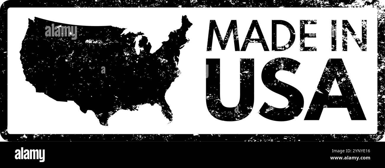 Fabriqué aux États-Unis. - illustration vectorielle Illustration de Vecteur