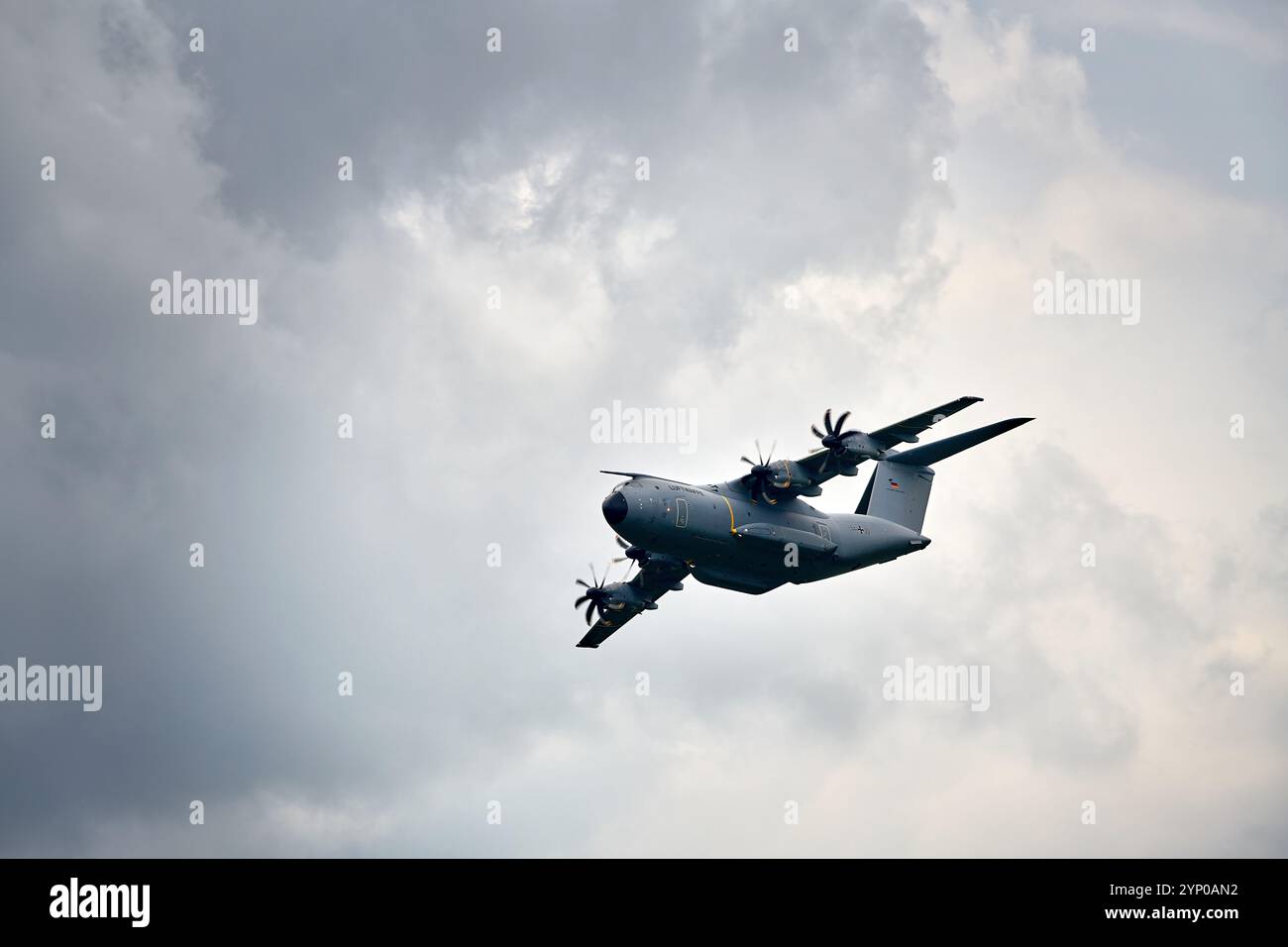 Berlin, Brandebourg / Allemagne - 7 juin 2024 : salon aérien ILA avec Airbus A400M Military Cargo Banque D'Images