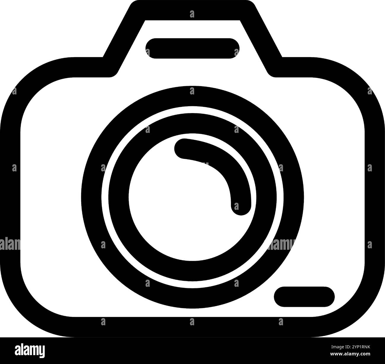 Appareil photo - icône de photographie et de vidéographie propre et moderne. Illustration de Vecteur