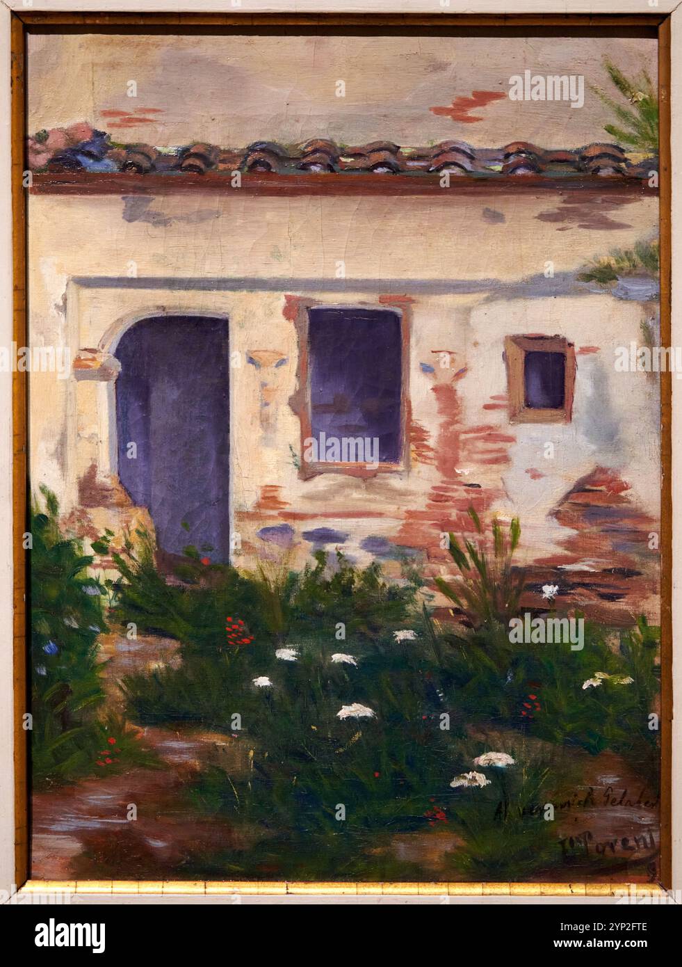 Etude d'une maison, . 1897-1899, Eveli Torent, (1876-1940), entre Els quatre GATS et la franc-maçonnerie, MNAC, Museu Nacional D'Art de Catalunya, Barcelone, Espagne. Banque D'Images