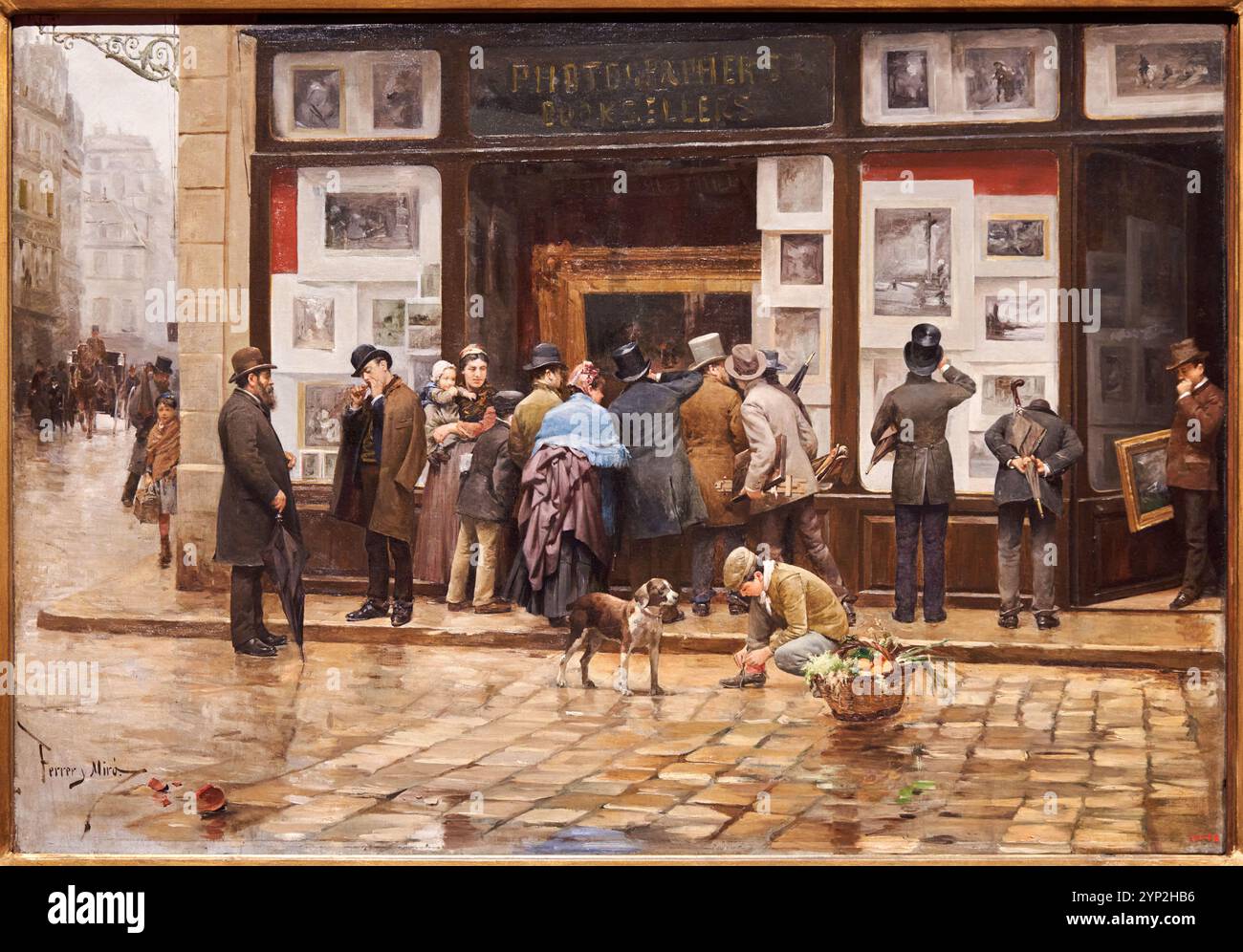 Exposition publique d'une image, 1888, Joan Ferrer Miró (Vilanova i la Geltrú, 1850 - Barcelone, 1931), MNAC, Museu Nacional D'Art de Catalunya, Barcelone, Espagne. Banque D'Images